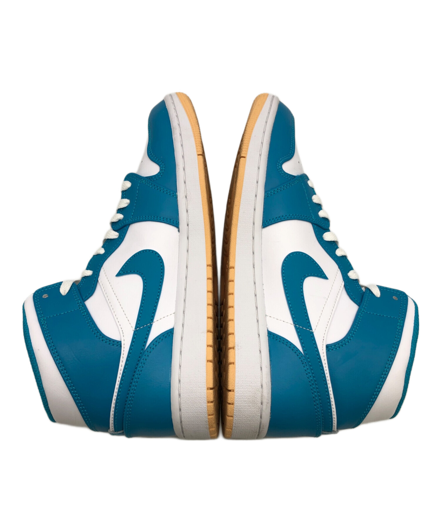 中古・古着通販】NIKE (ナイキ) Air Jordan 1 Mid Aquatone ホワイト