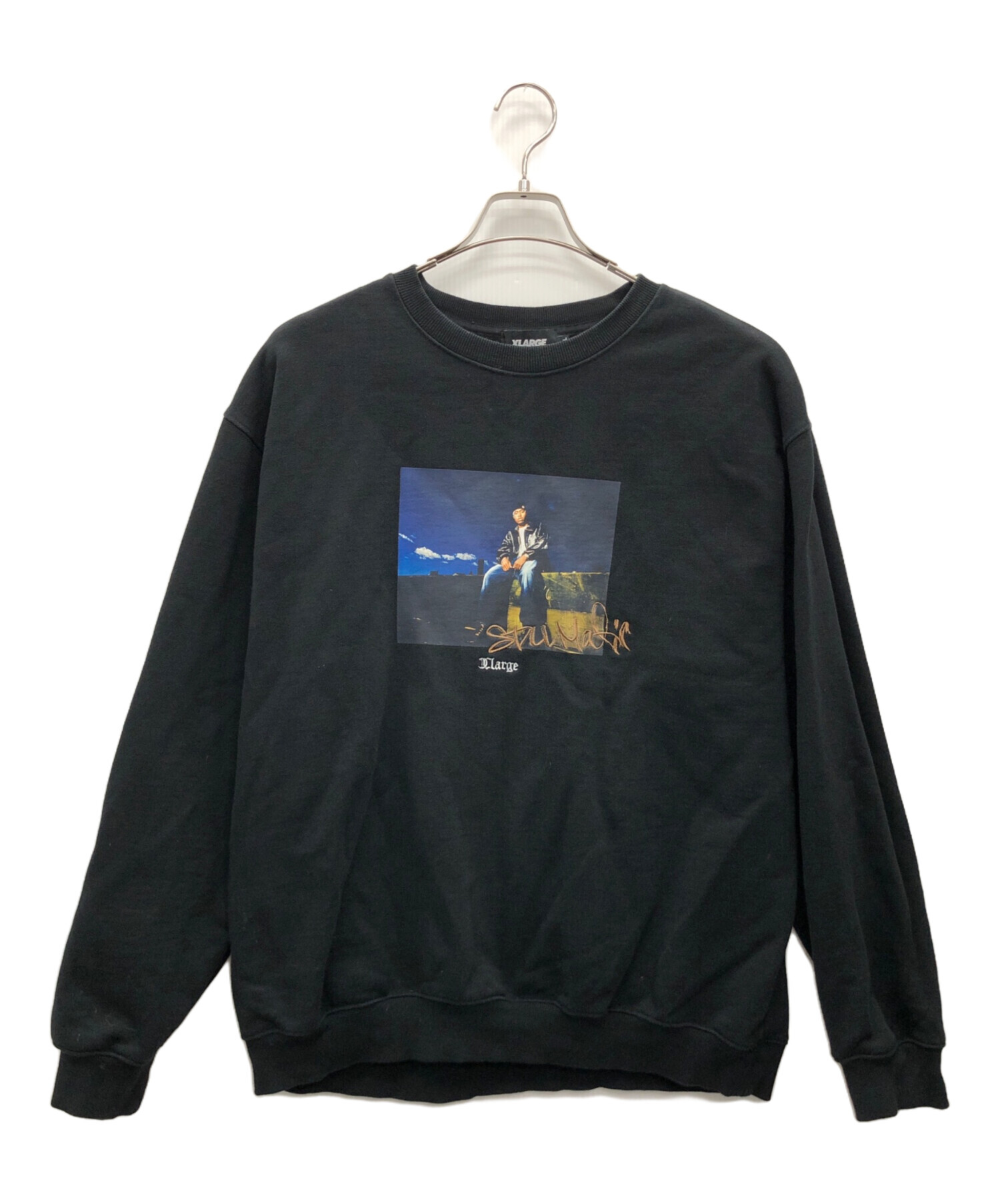 中古・古着通販】XLARGE (エックスラージ) NAS (ナズ) PHOTO CREWNECK 