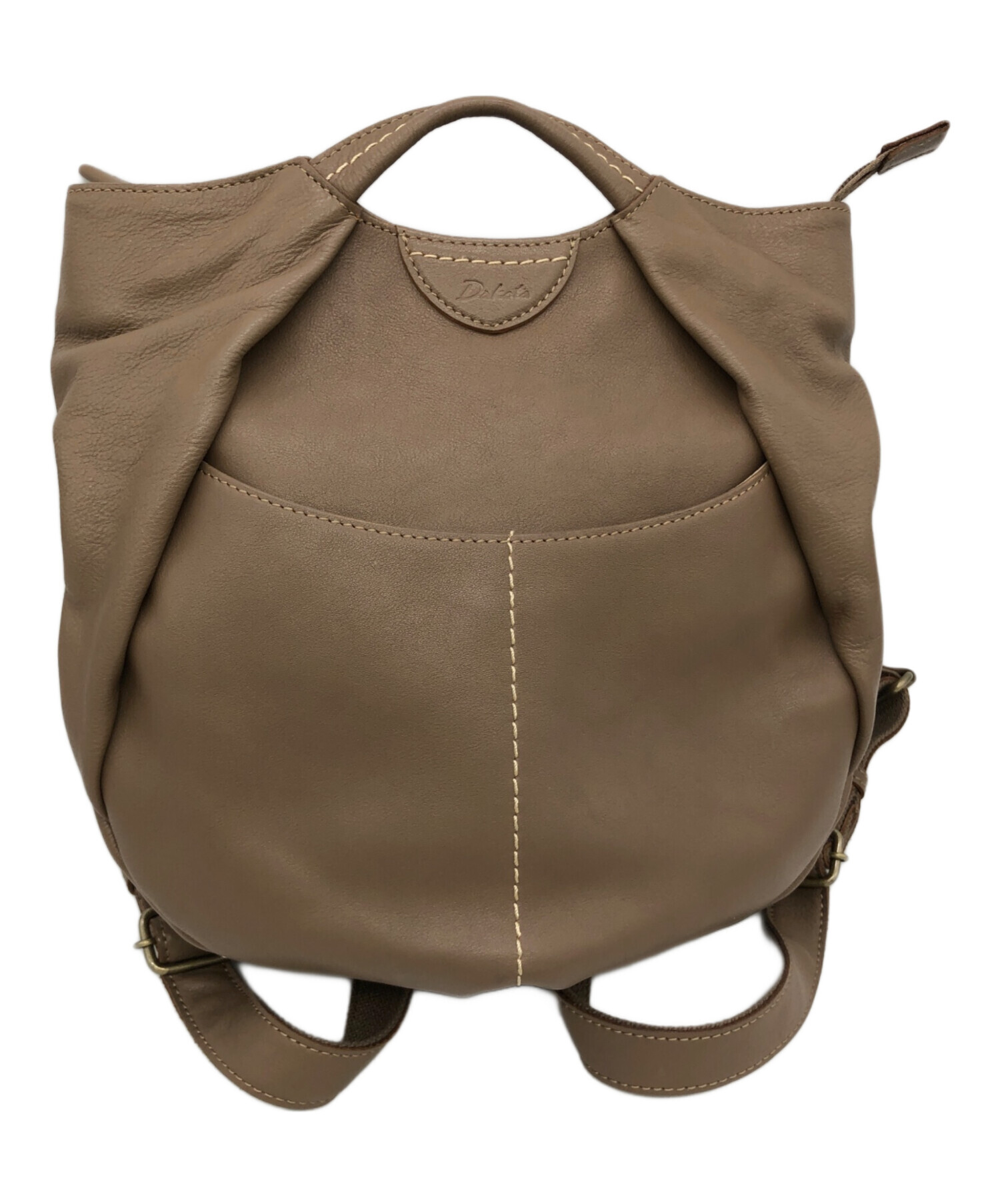 中古・古着通販】Dakota (ダコタ) レザーリュック ベージュ 中古・古着通販】Dakota (ダコタ) レザーリュック ベージュ