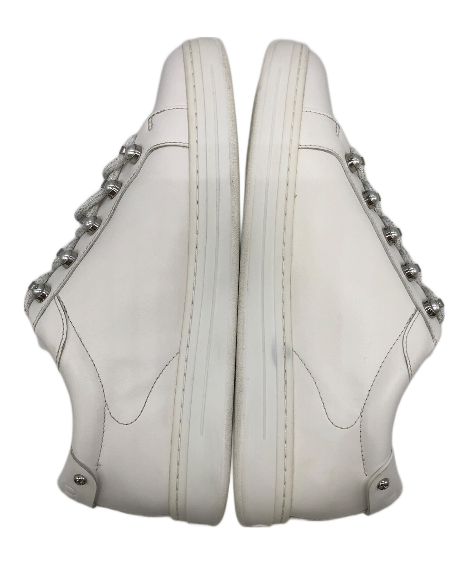 中古・古着通販】JIMMY CHOO (ジミーチュウ) スニーカー アイボリー