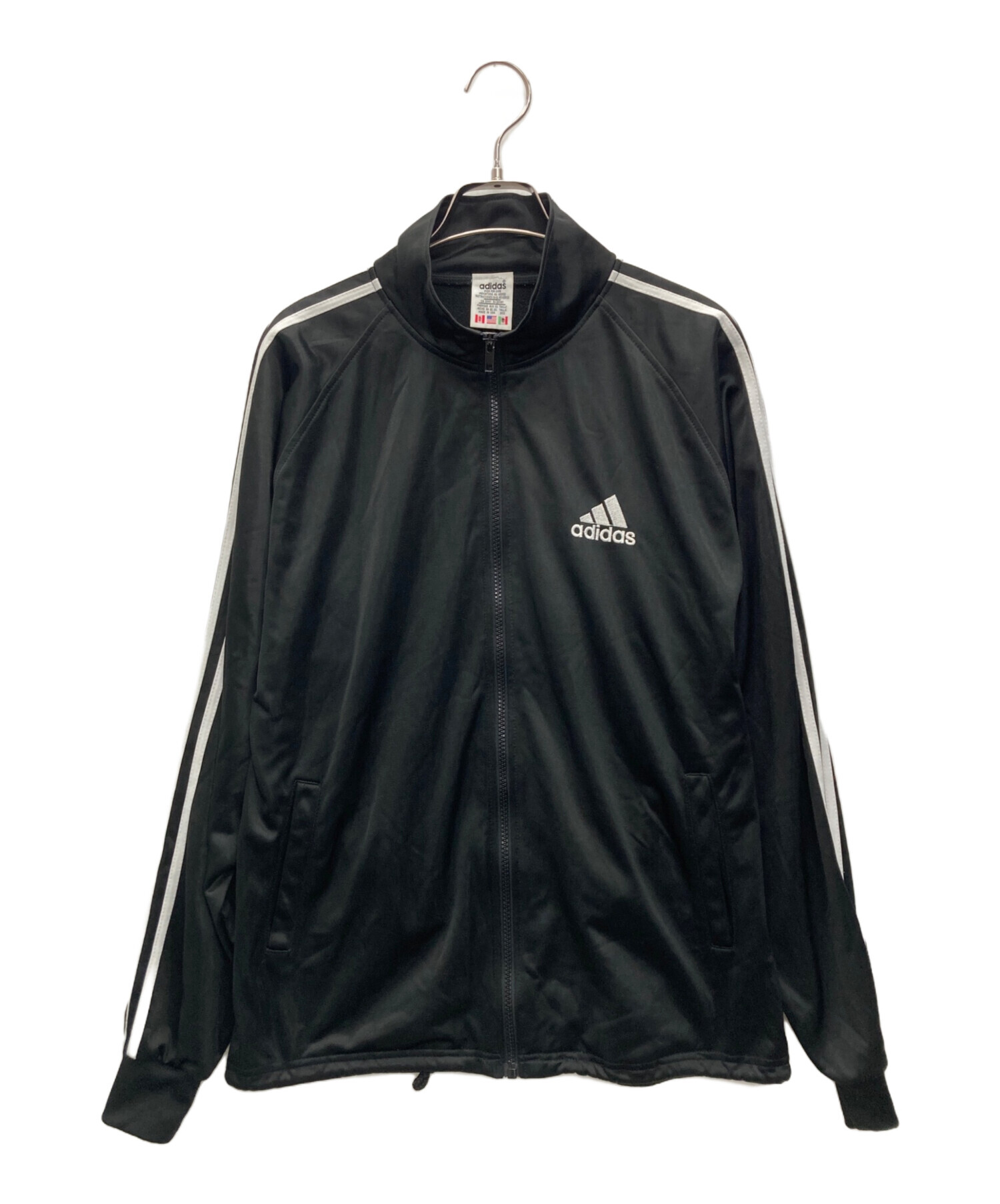 【人気モデル】adidas ADIBREAKトラックジャケット L相当 黒 古着 中古・古着通販】adidas (アディダス) ヴィンテージトラックジャケット