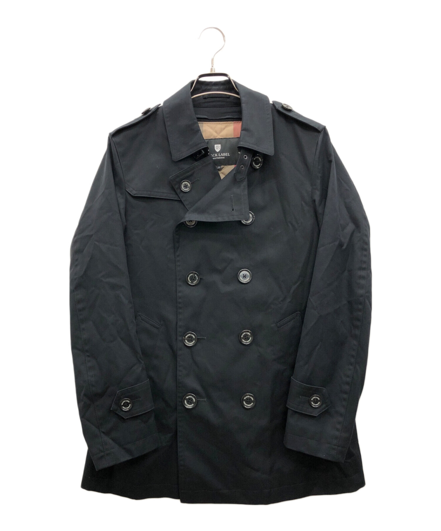 ブラックレーベルクレストブリッジ　トレンチコート　黒　未使用・タグ付き 中古・古着通販】BLACK LABEL CRESTBRIDGE (ブラックレーベル クレスト