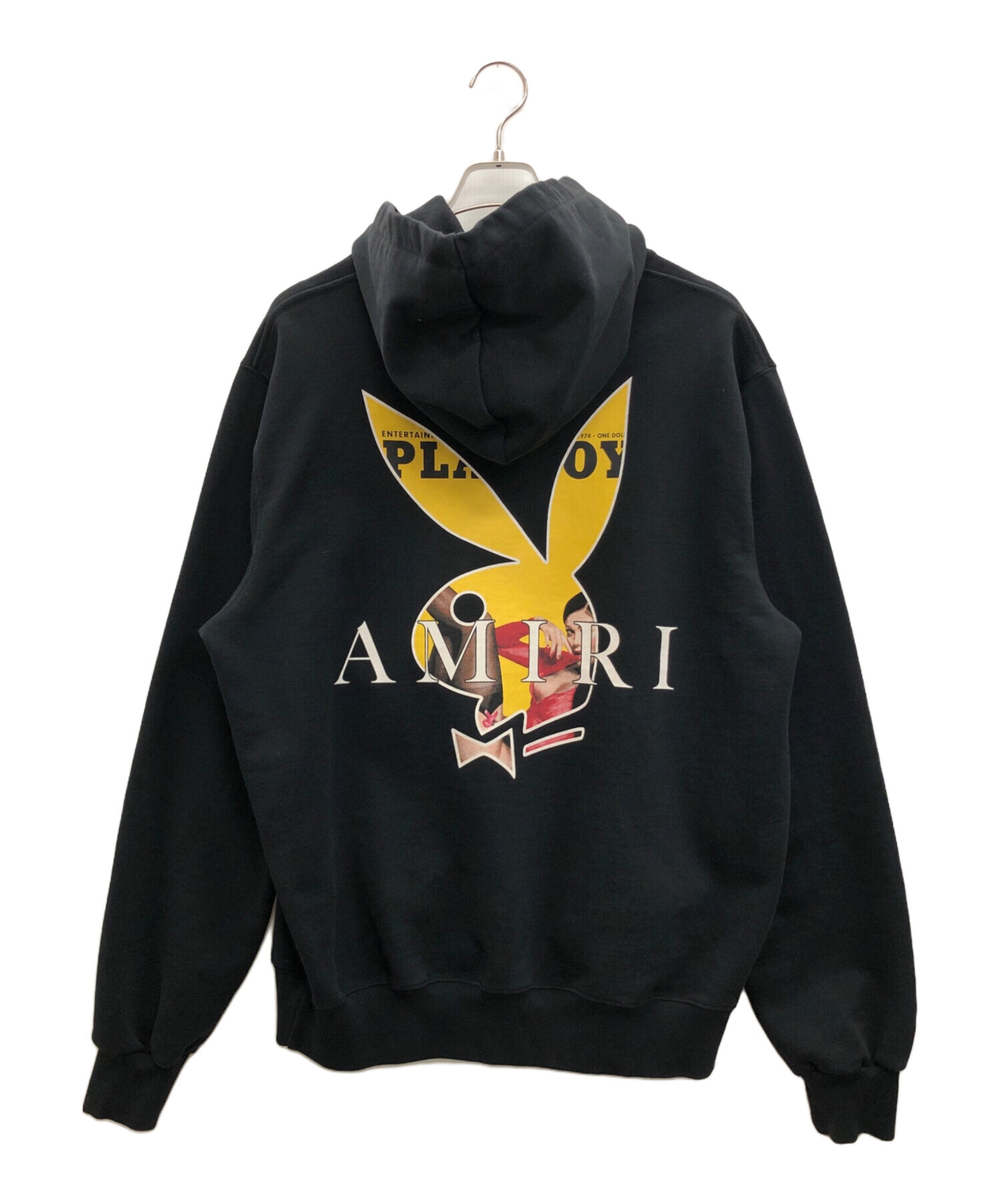 AMIRI Playboy Logo Hoodie Blackアミリ パーカー AMIRI × PLAYBOY アミリ プレイボーイ ロゴプリントパーカー