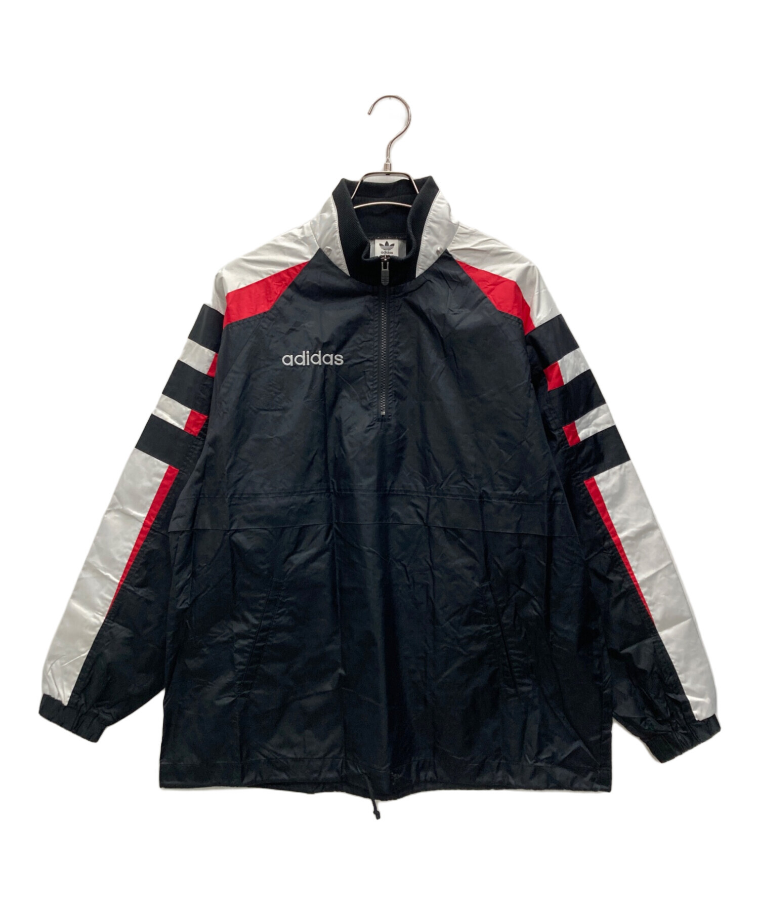 中古・古着通販】adidas (アディダス) ハーフジップナイロンジャケット 