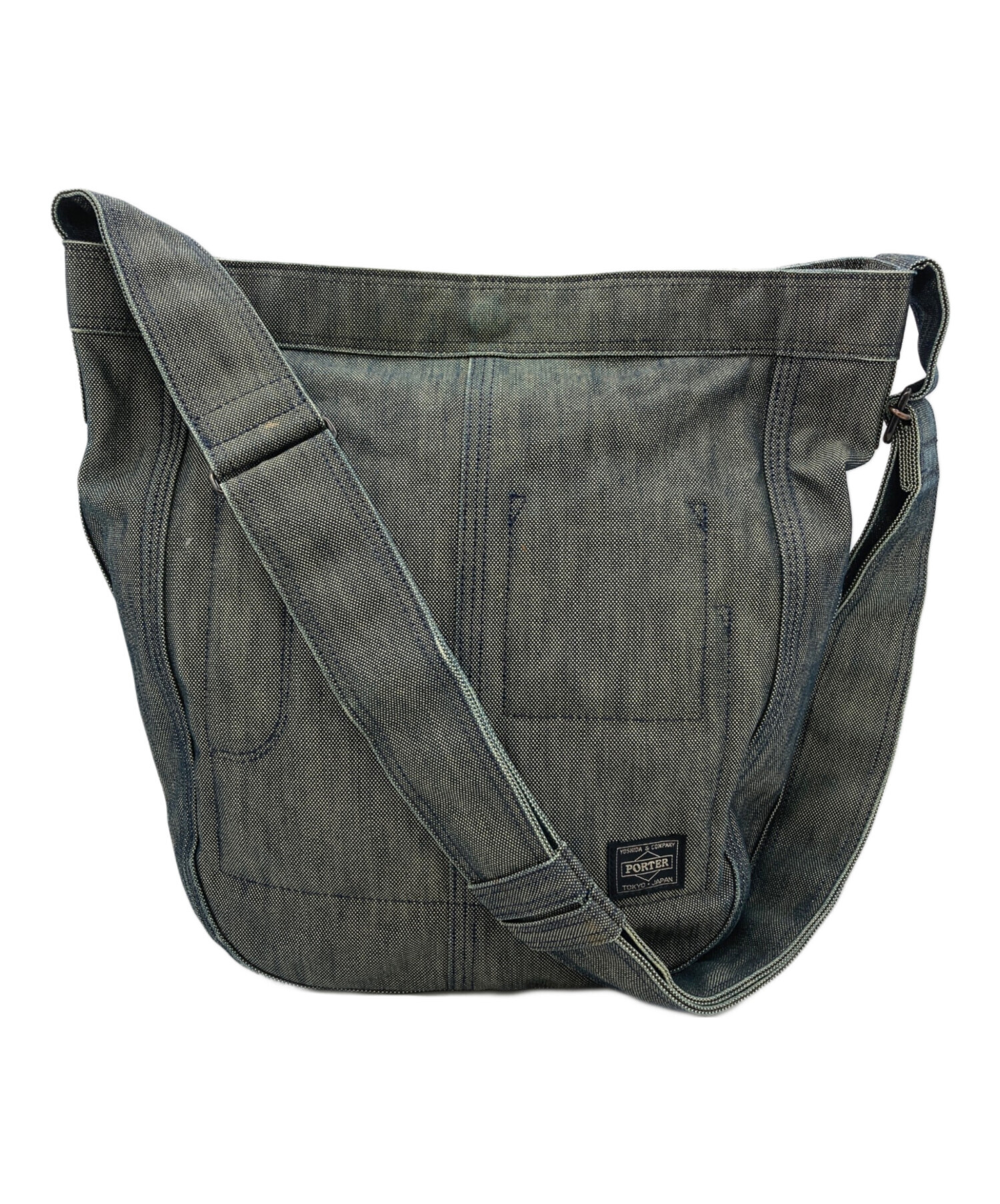 中古・古着通販】PORTER (ポーター) デニムショルダーバッグ