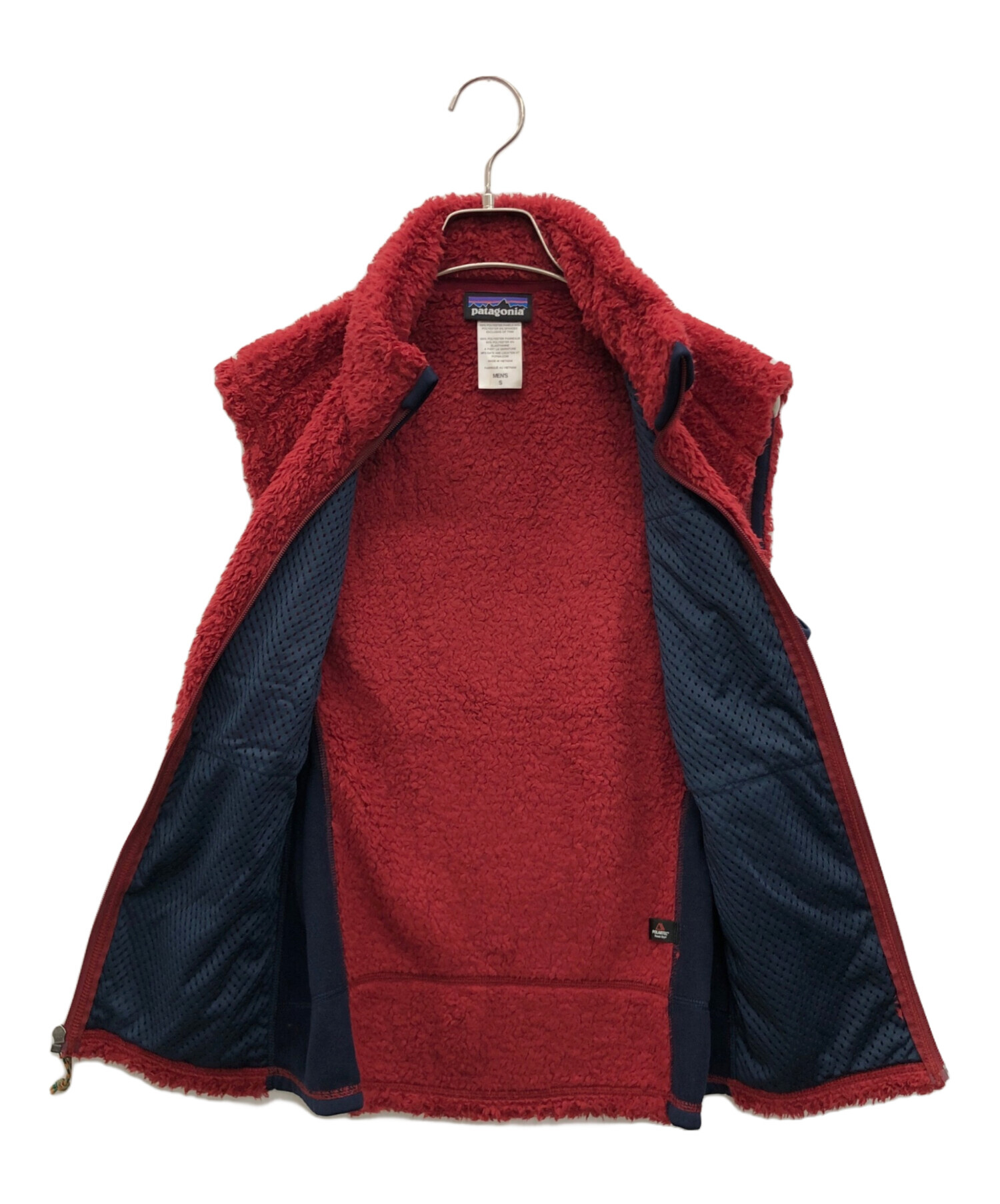 Patagonia フリース ベスト 赤、ネイビーLサイズ Patagonia フリース