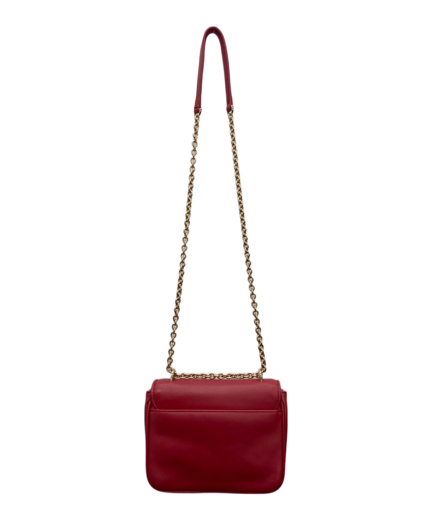 中古・古着通販】FURLA (フルラ) チェーンショルダーバッグ レッド 