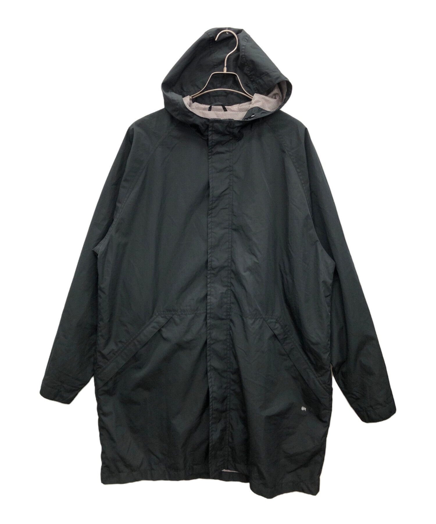 中古・古着通販】stussy (ステューシー) フーテッドロングジャケット 