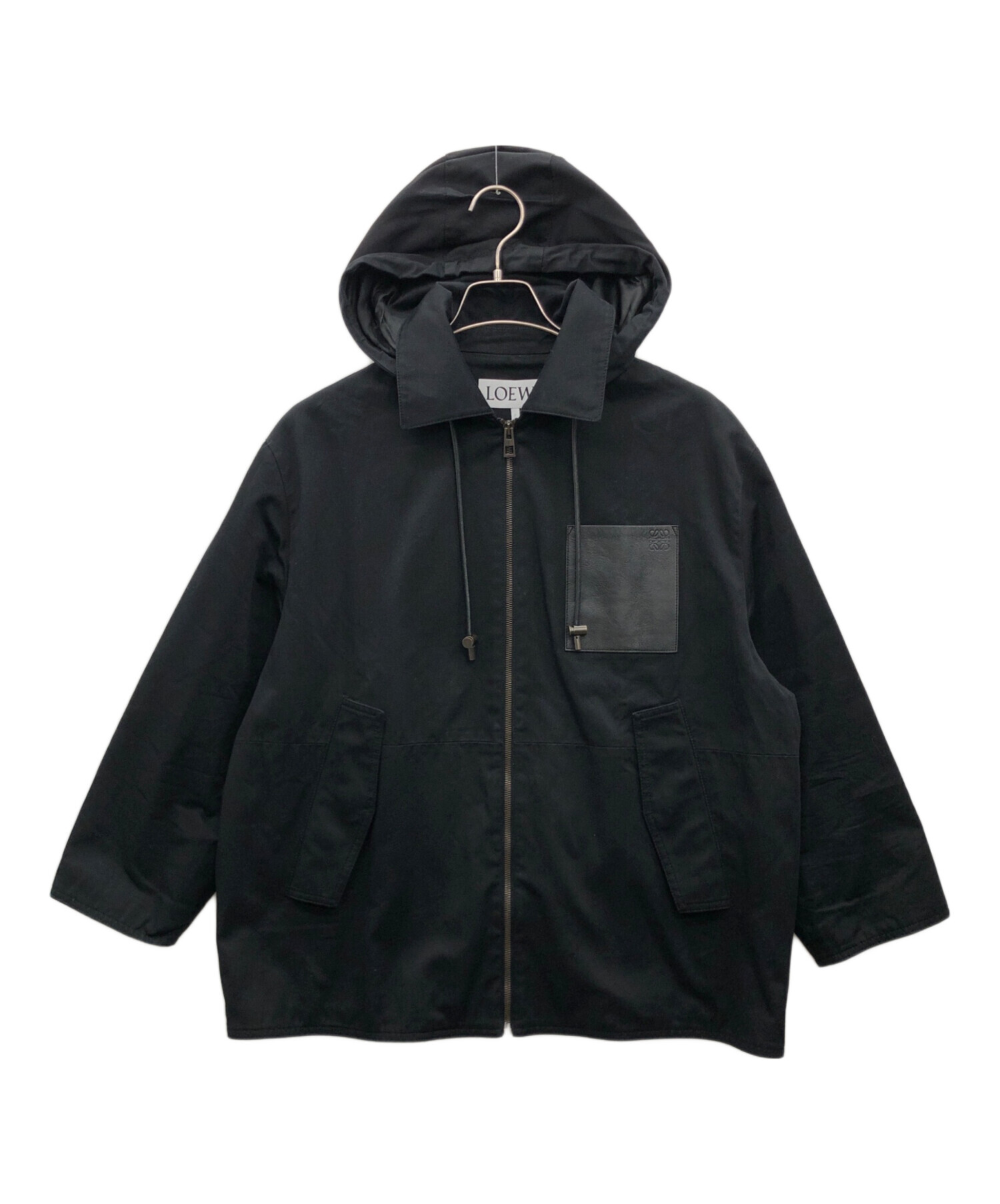 中古・古着通販】LOEWE (ロエベ) フーデッドジャケット ブラック