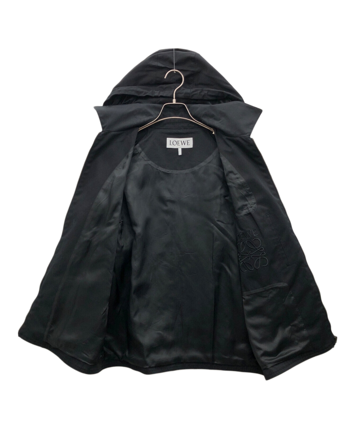 中古・古着通販】LOEWE (ロエベ) フーデッドジャケット ブラック