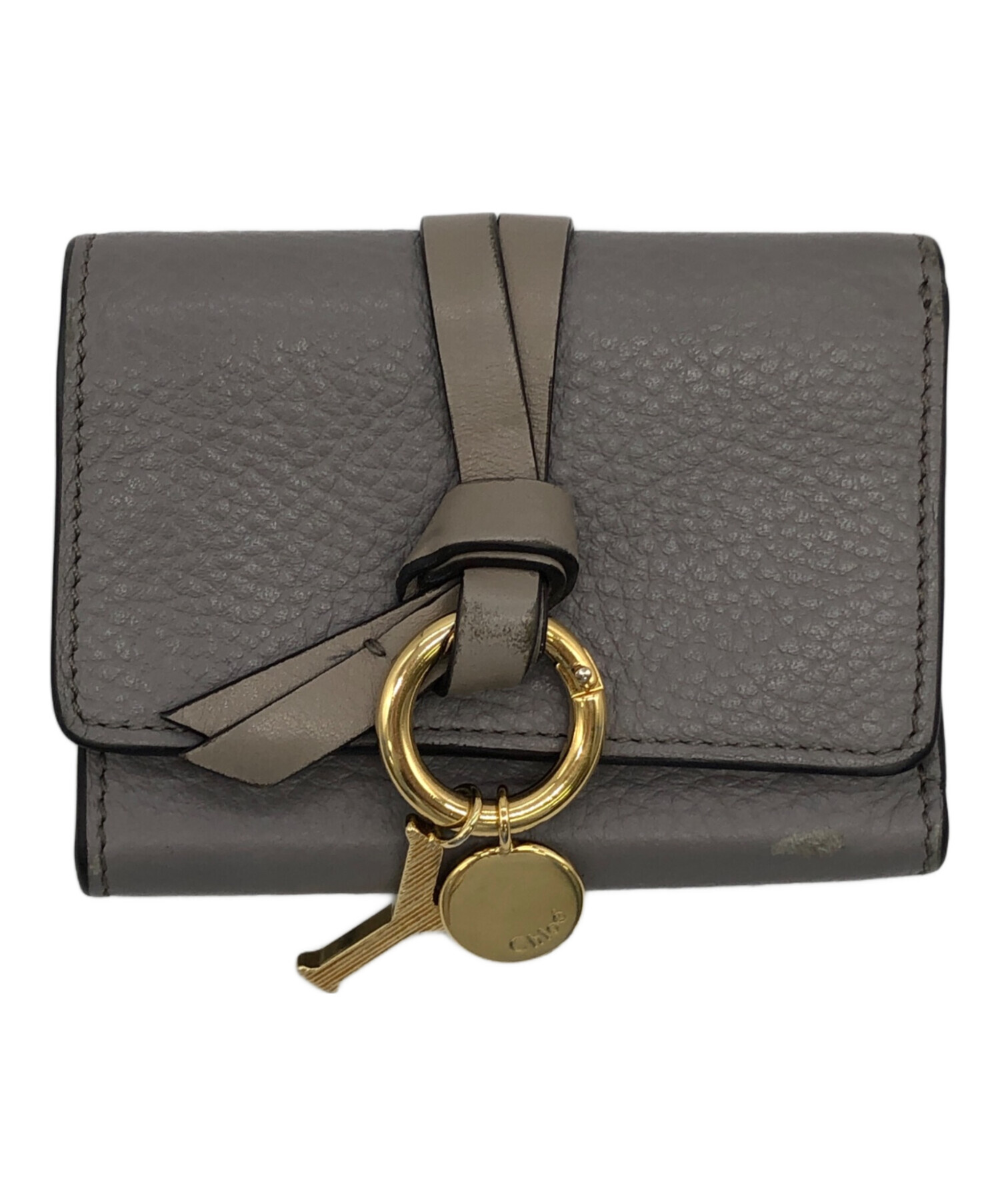 中古・古着通販】Chloe (クロエ) Alphabet Mini Trifold Wallet グレー 