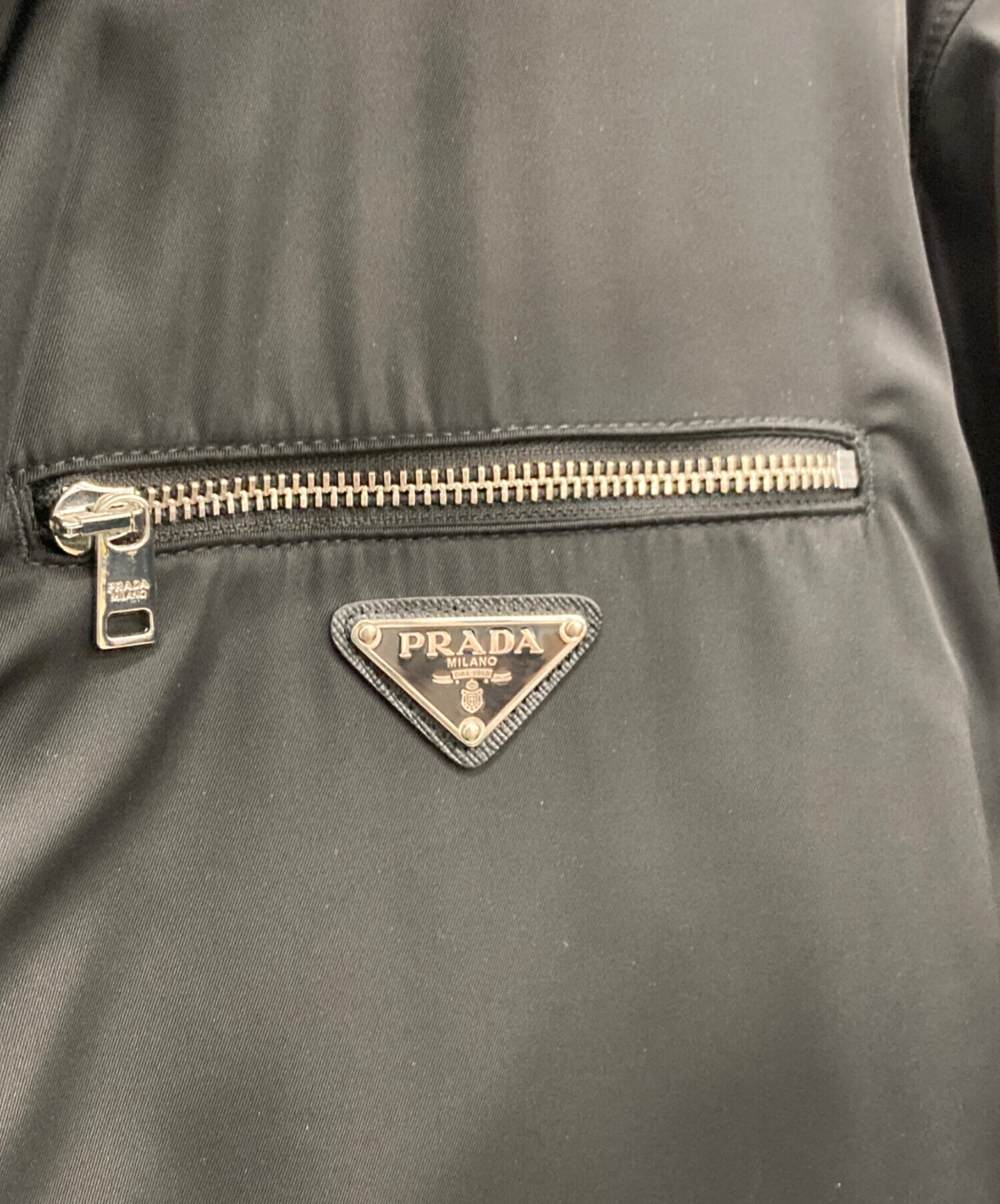 中古・古着通販】PRADA (プラダ) 中綿ナイロンギャバジンコート