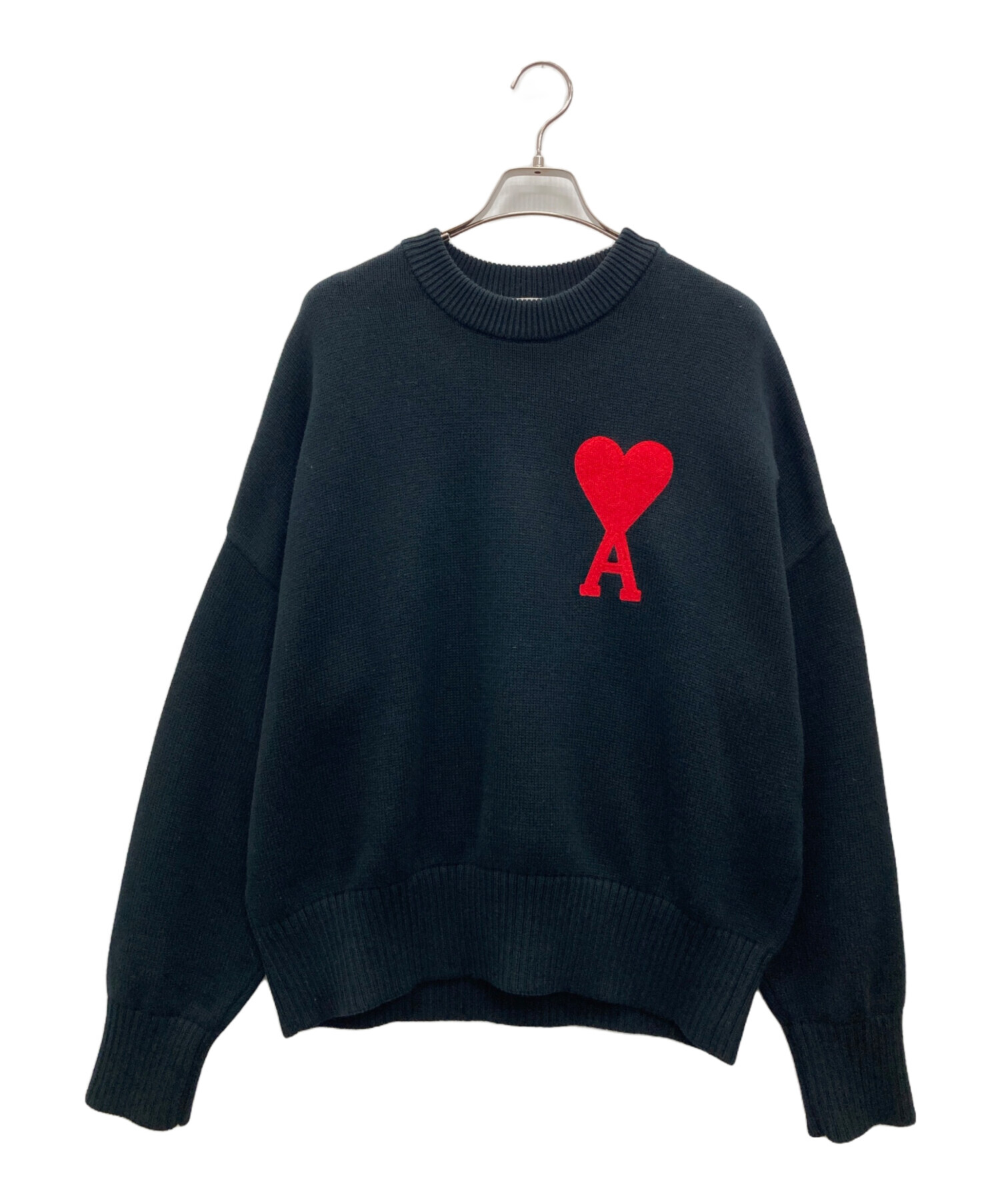 ス*ブ様 【美品】 Ami ビックハートロゴ ニット XL 中古・古着通販】AMI PARIS (アミ パリス) ビックハートロゴ入り