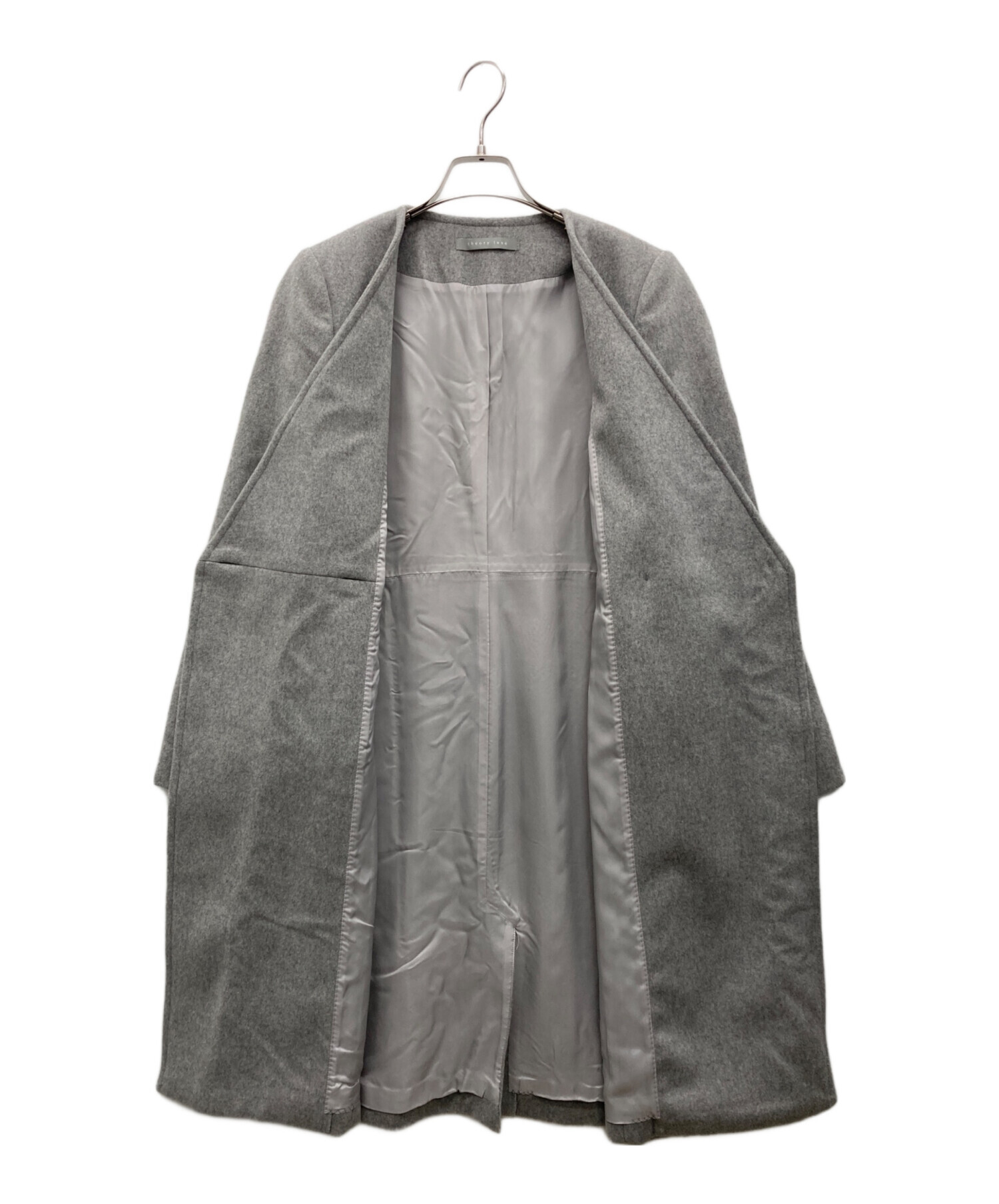 Theory luxe セオリーリュクスノーカラーコート グレー 38 Theory luxe セオリーリュクス カシミヤ混 ノーカラーコート 38｜Yahoo