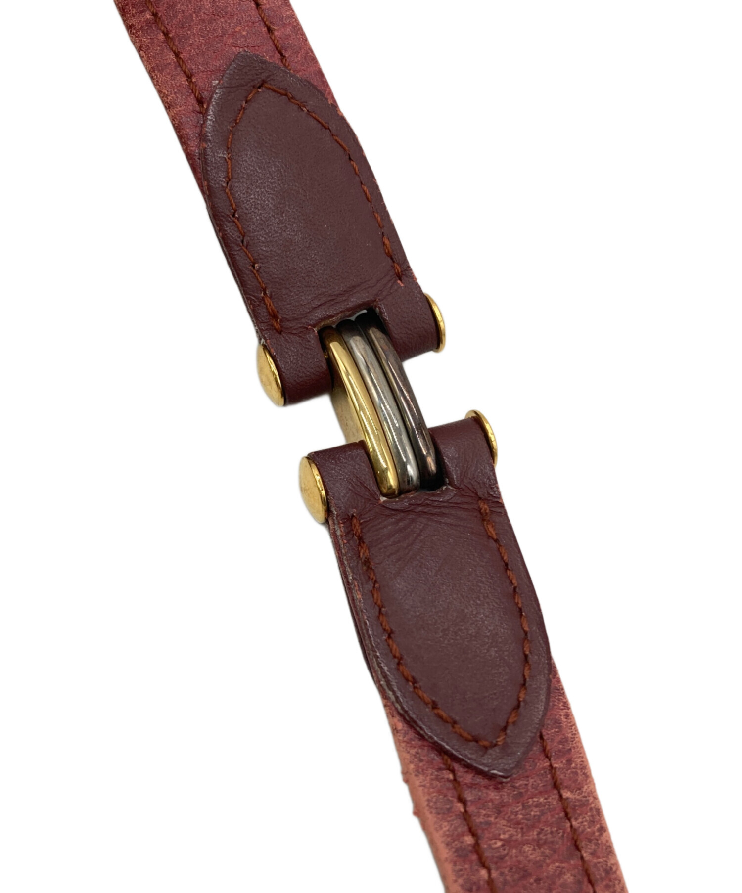 中古・古着通販】Cartier (カルティエ) ショルダーバッグ ボルドー