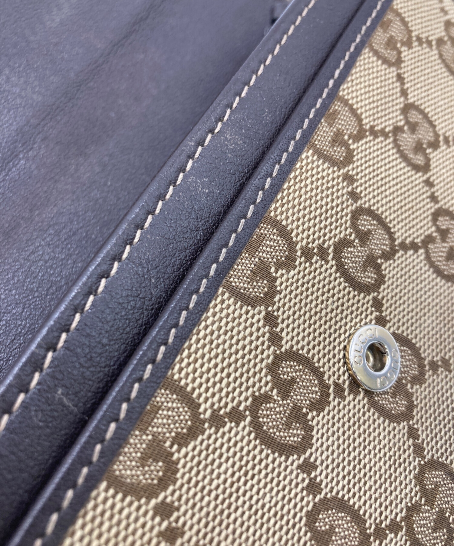 中古・古着通販】GUCCI (グッチ) 長財布 GGキャンバス｜ブランド・古着