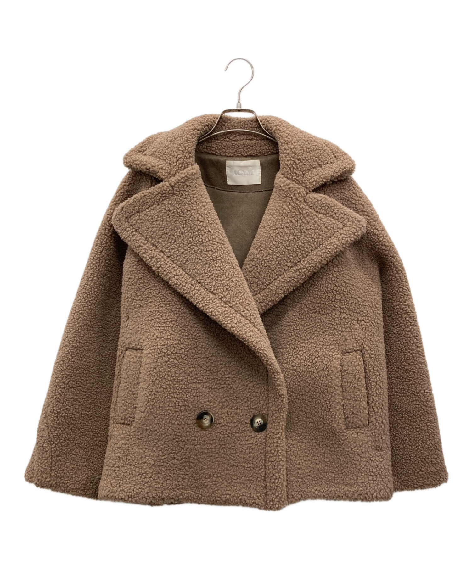 中古・古着通販】ACYM (アシーム) Teddy boa moco コート ブラウン