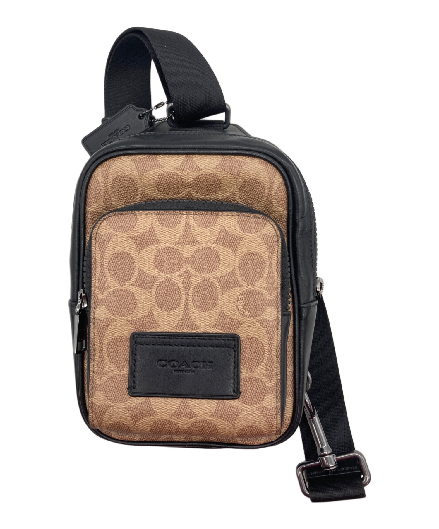 中古・古着通販】COACH (コーチ) レーサー スリングパック ブラウン