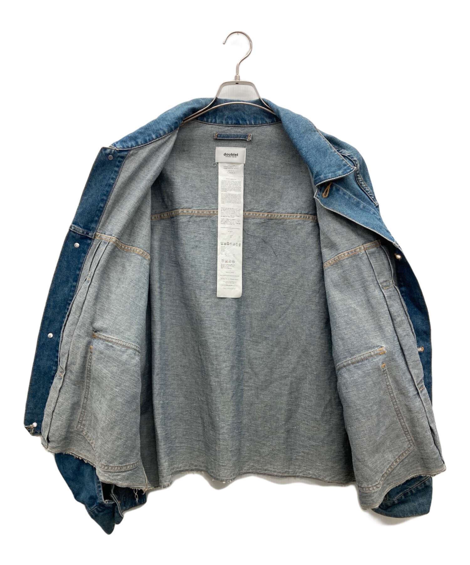 中古・古着通販】doublet (ダブレット) CHAOS EMBROIDERY HEMP DENIM