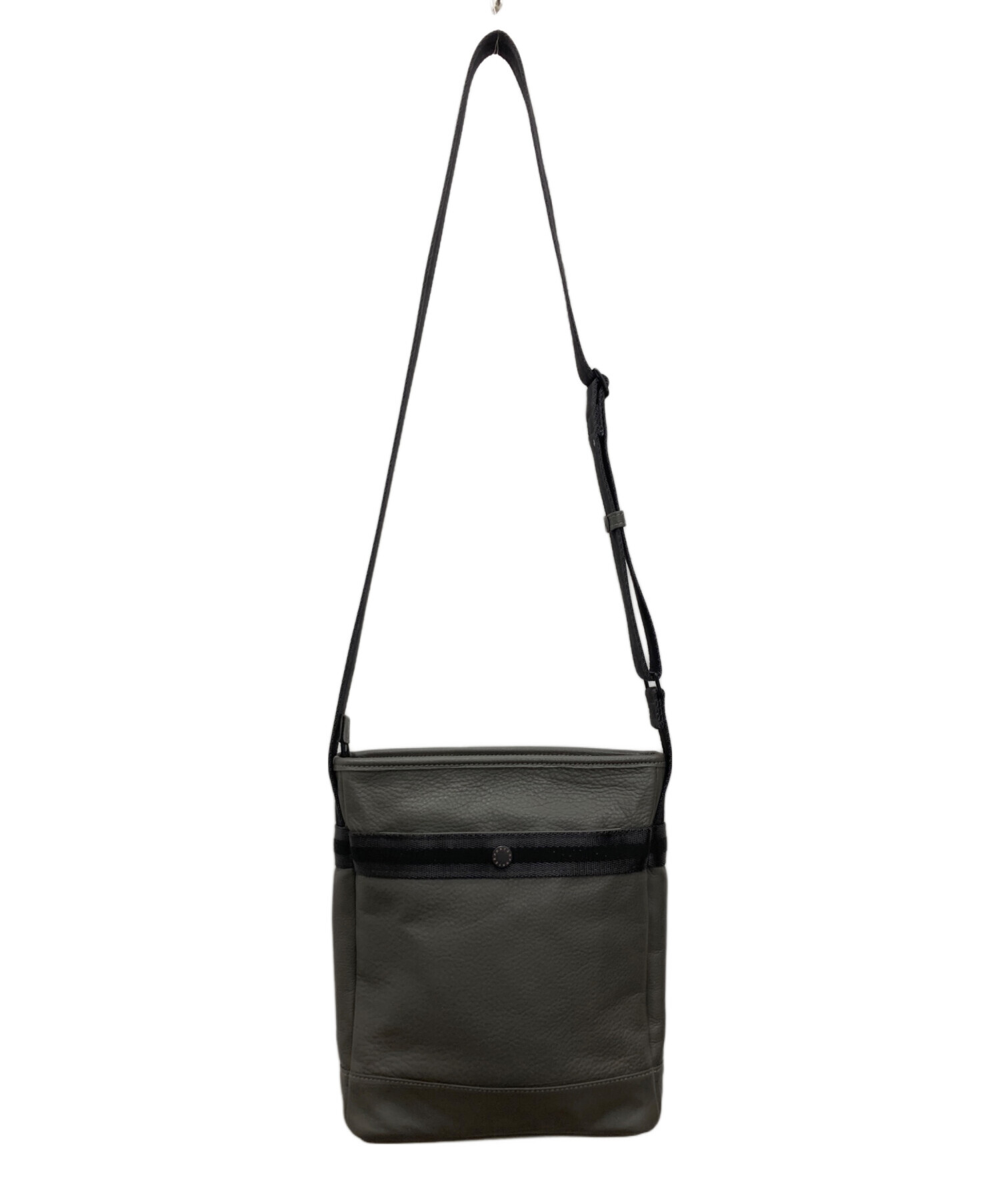 PORTER DELIGHT ショルダーバッグ グレー 中古・古着通販】PORTER (ポーター) DELIGHT ショルダーバッグ グレー