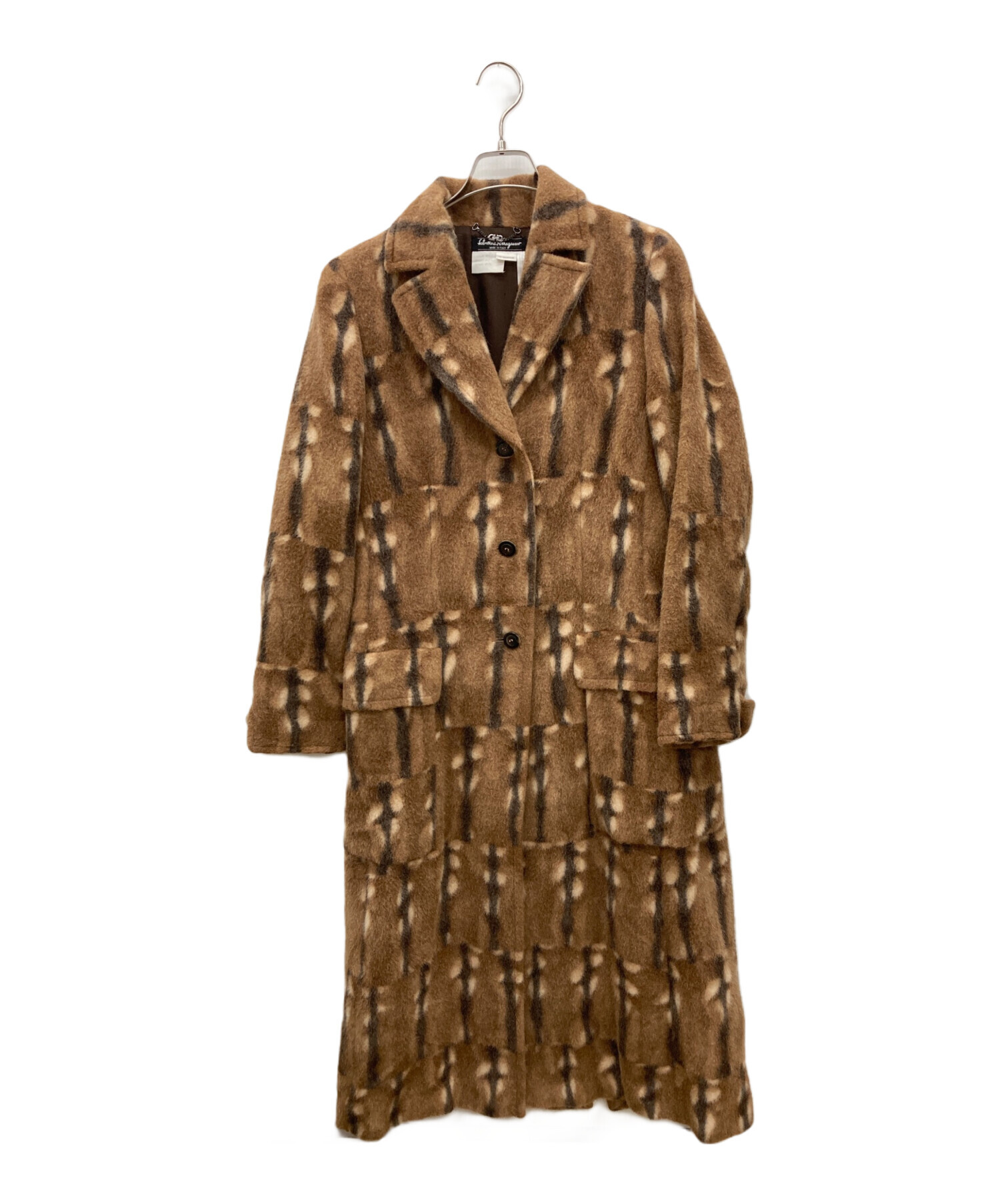 サルヴァトーレフェラガモ 2020AW コート ブラウン系 中古・古着通販】Salvatore Ferragamo (サルヴァトーレ フェラガモ