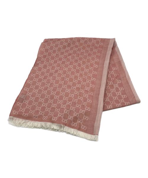 中古・古着通販】GUCCI (グッチ) 長方形ストール ピンク 未使用品