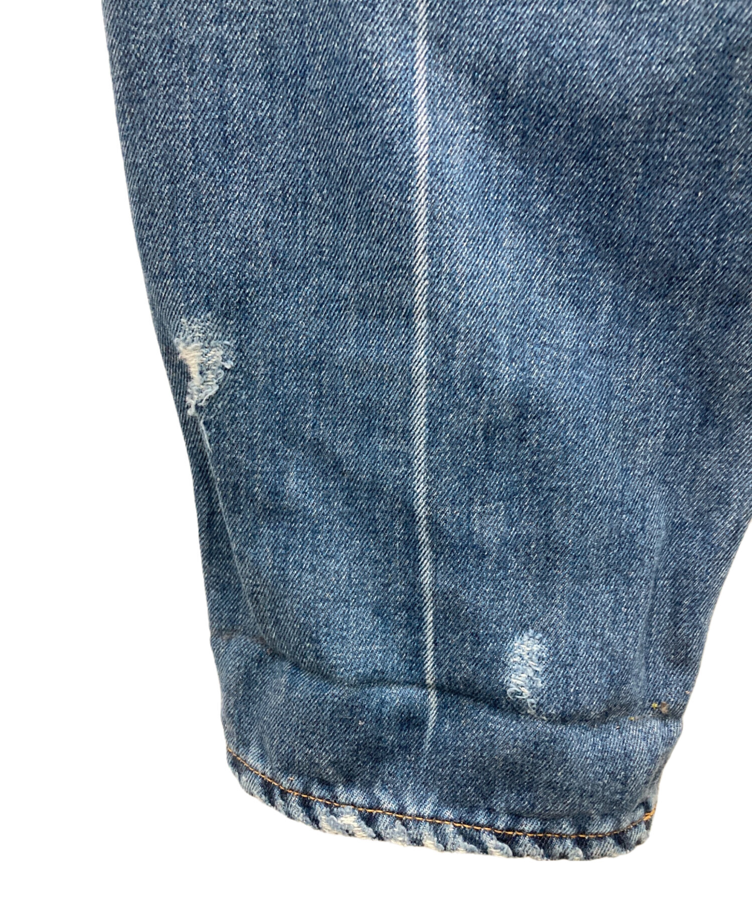 中古・古着通販】doublet (ダブレット) DAMAGED SILK DENIM PANTS
