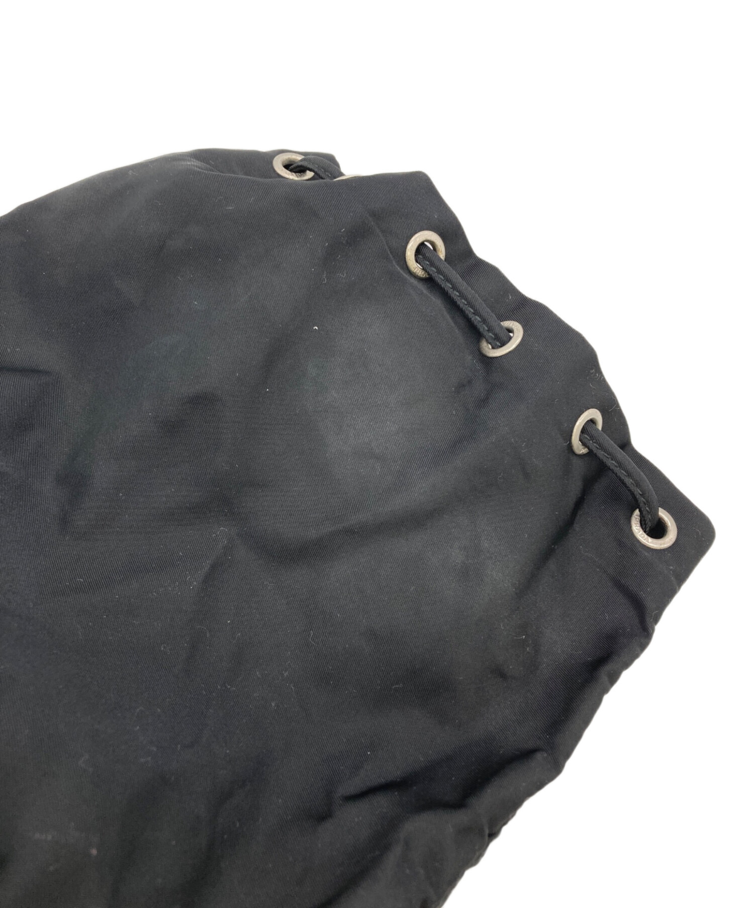 プラダ　ポーチ　きんちゃく PRADA◇巾着ポーチ/ナイロン/BLK : セカンドストリートYahoo!店 - 通販