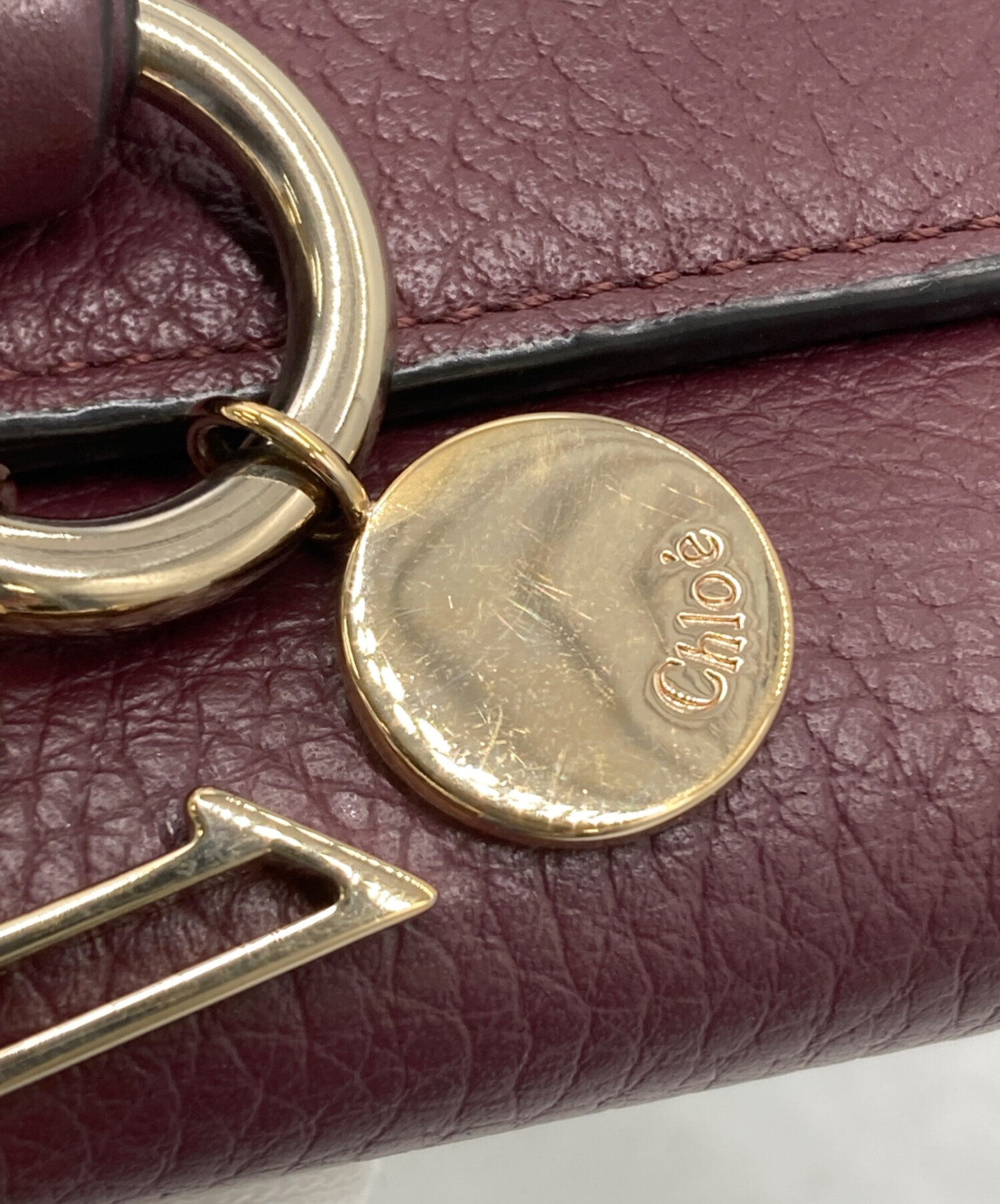 中古・古着通販】Chloe (クロエ) 3つ折り財布 ブラウン｜ブランド