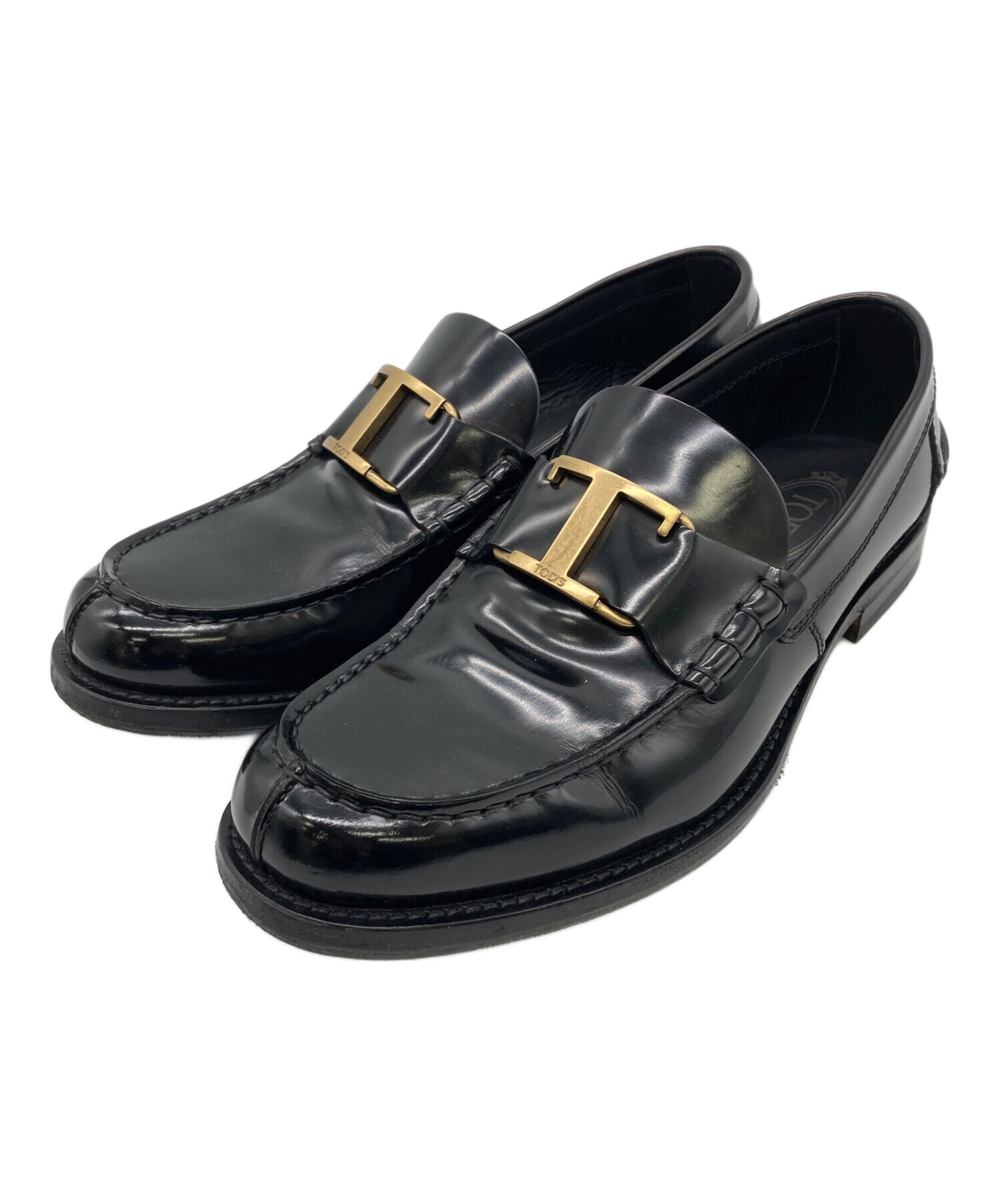 中古・古着通販】TOD'S (トッズ) ローファー ブラック サイズ:25.5