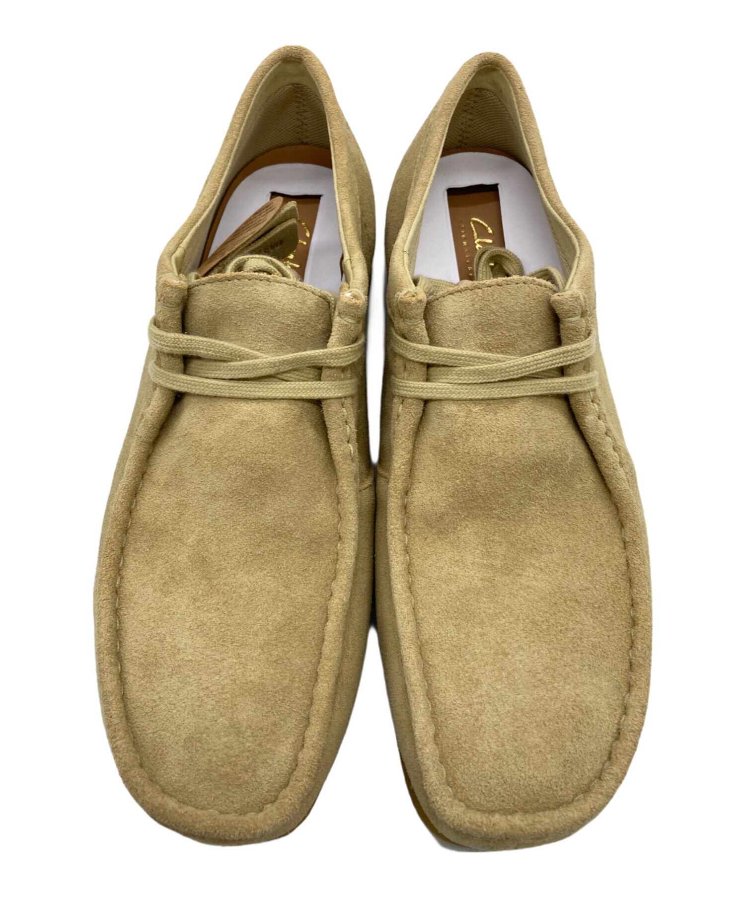新品未使用 クラークス ワラビー ベージュ 26cm 中古・古着通販】CLARKS (クラークス) ワラビーシューズ ベージュ