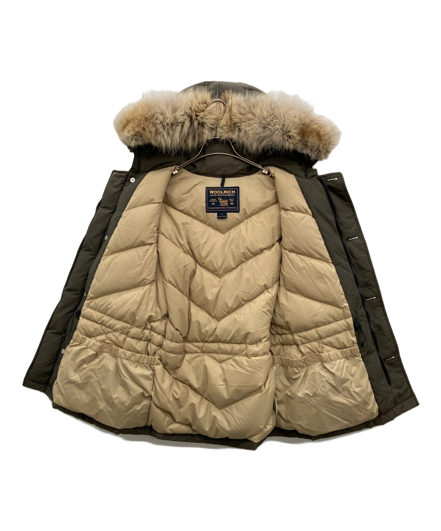 中古・古着通販】WOOLRICH (ウールリッチ) ダウンジャケット カーキ 