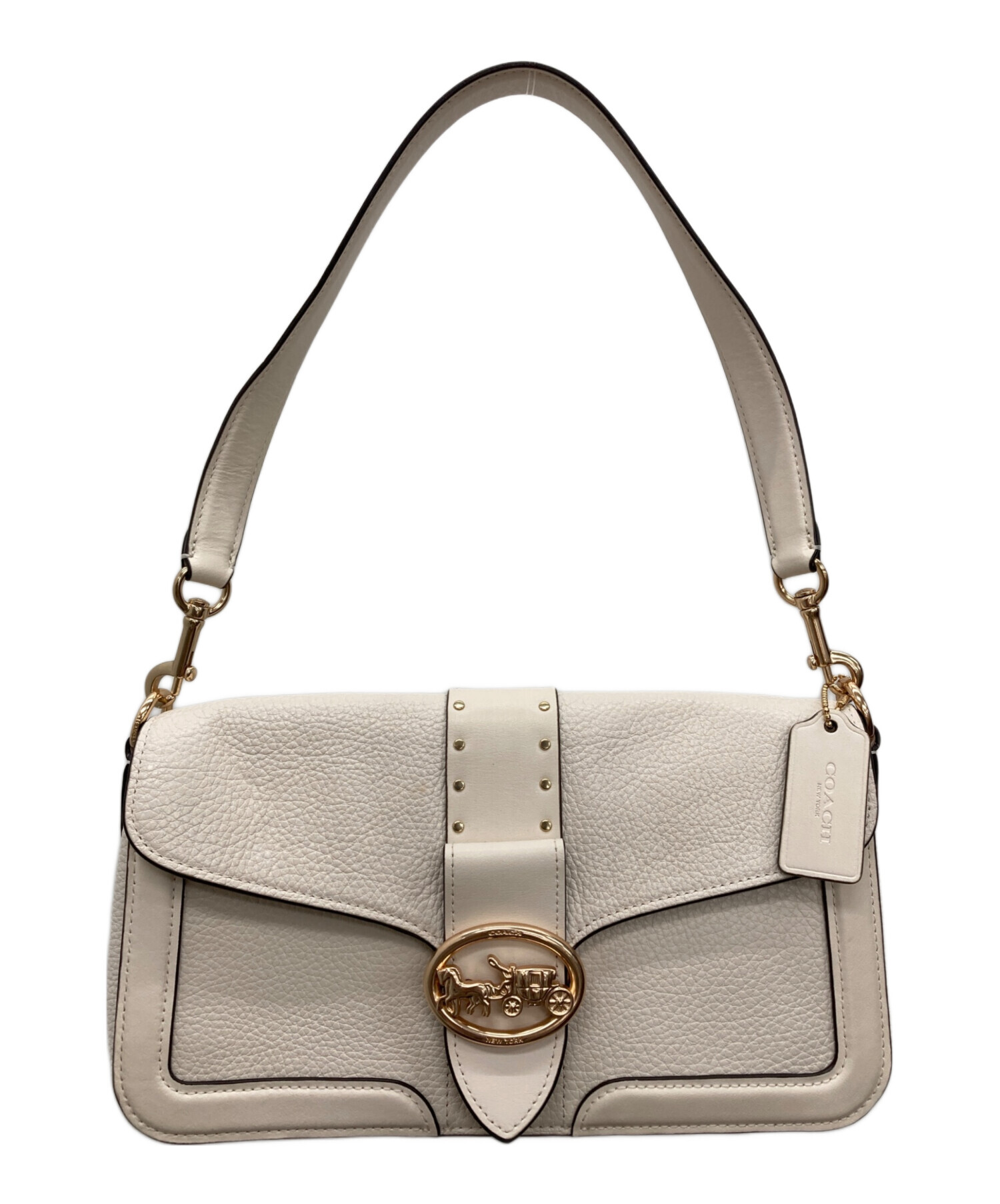 中古・古着通販】COACH (コーチ) ショルダーバッグ アイボリー