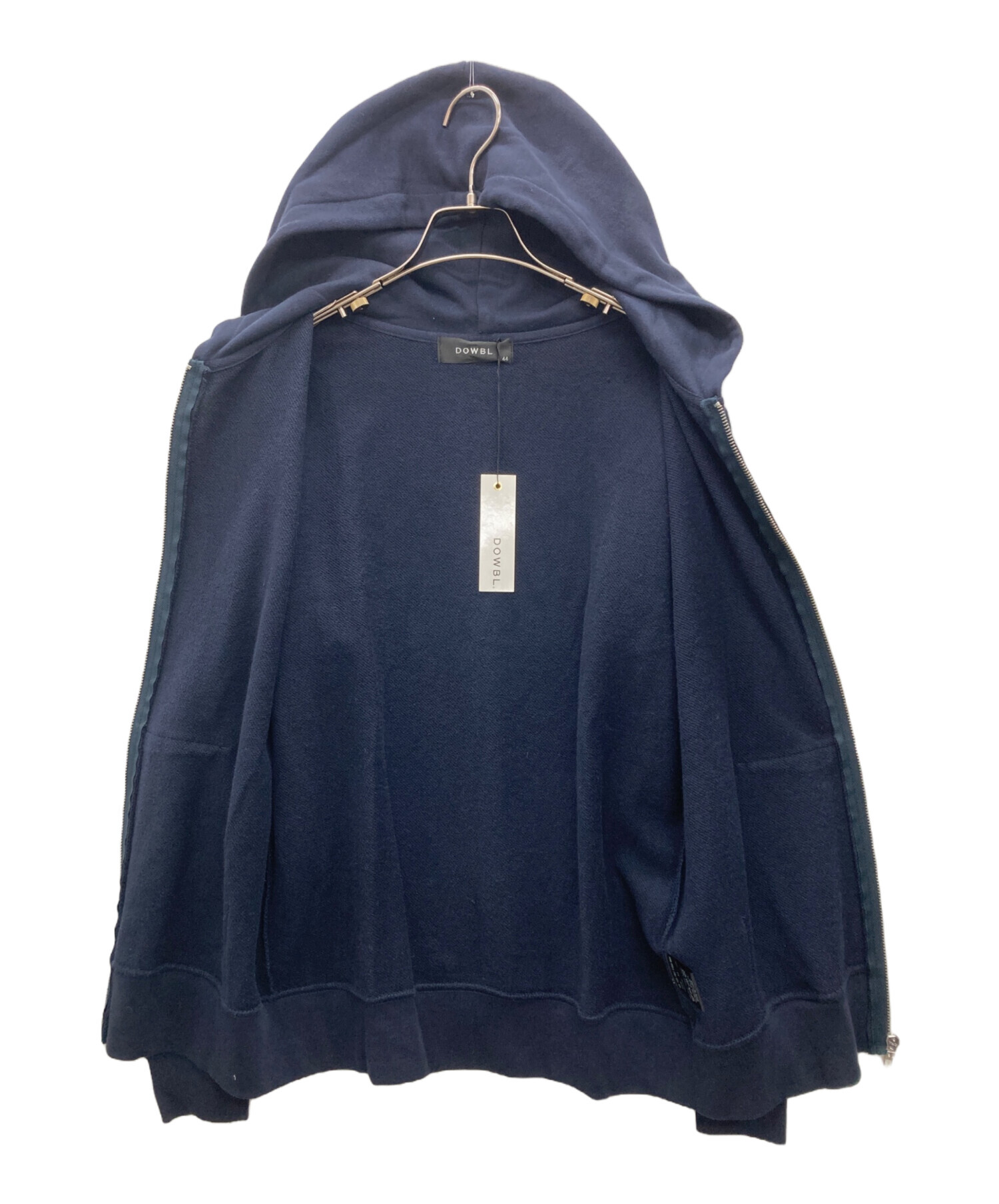 中古・古着通販】DOWBL (ダブル) ジップパーカー サイズ:44 未使用品 