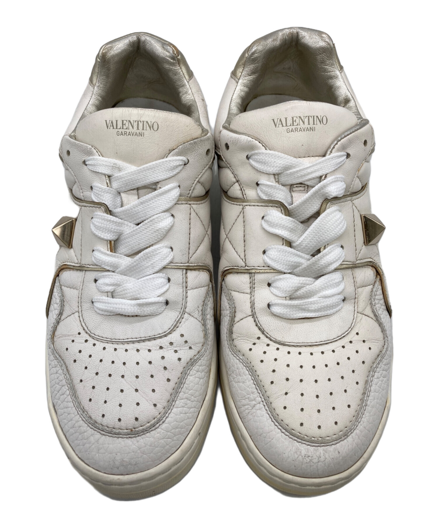 VALENTINO ホワイト スニーカー ヴァレンティノ　　size 40 中古・古着通販】VALENTINO (ヴァレンティノ) スニーカー ホワイト
