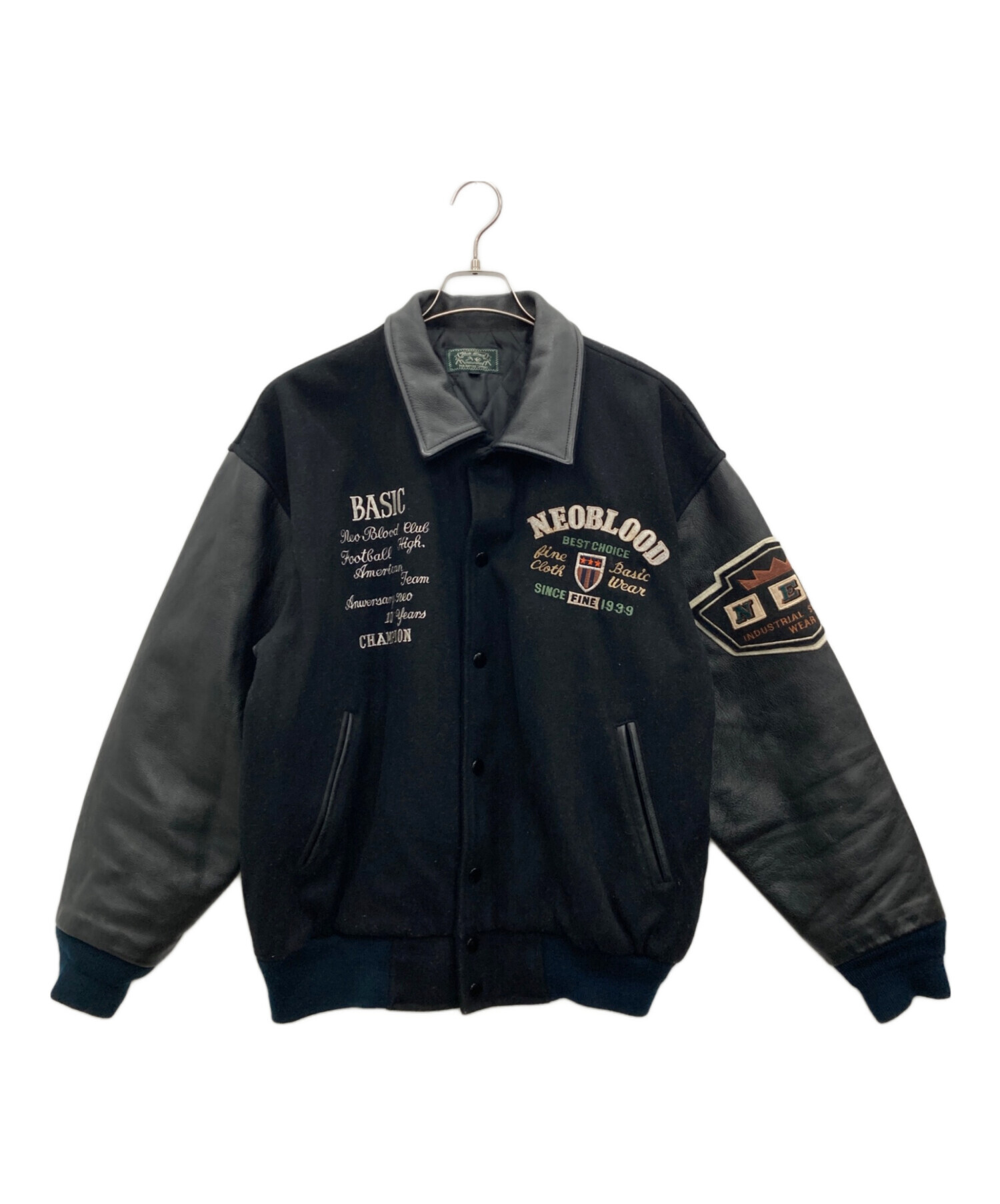 中古・古着通販】Neoblood (ネオブラッド) スタジャン ブラック サイズ