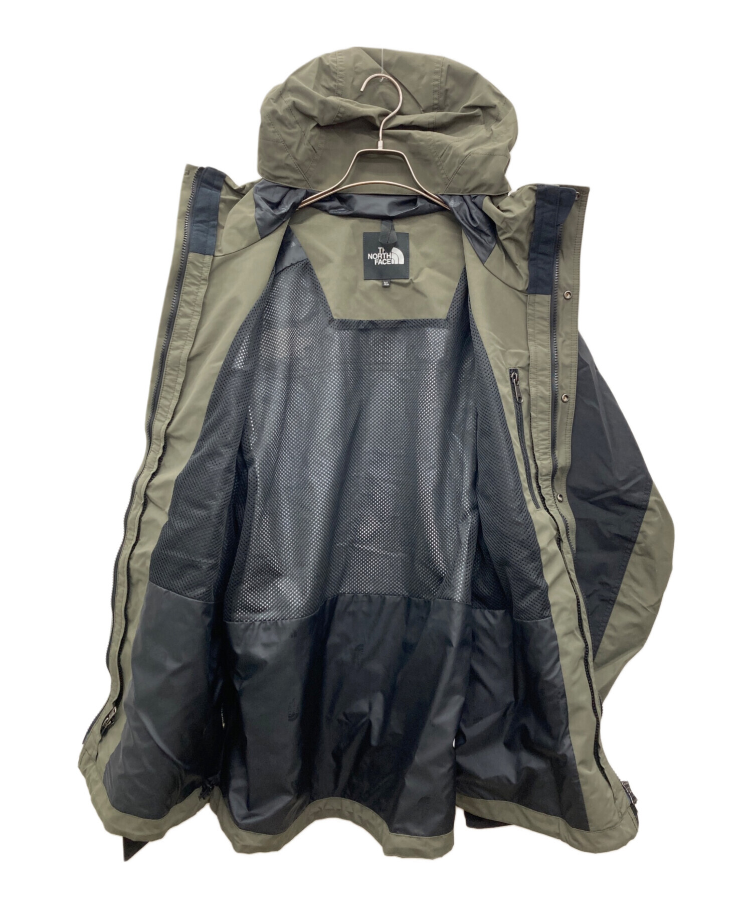 使用回数少ノースフェイス マウンテンライトジャケット XL クリーニング済み ノースフェイスマウンテンライトジャケットXL