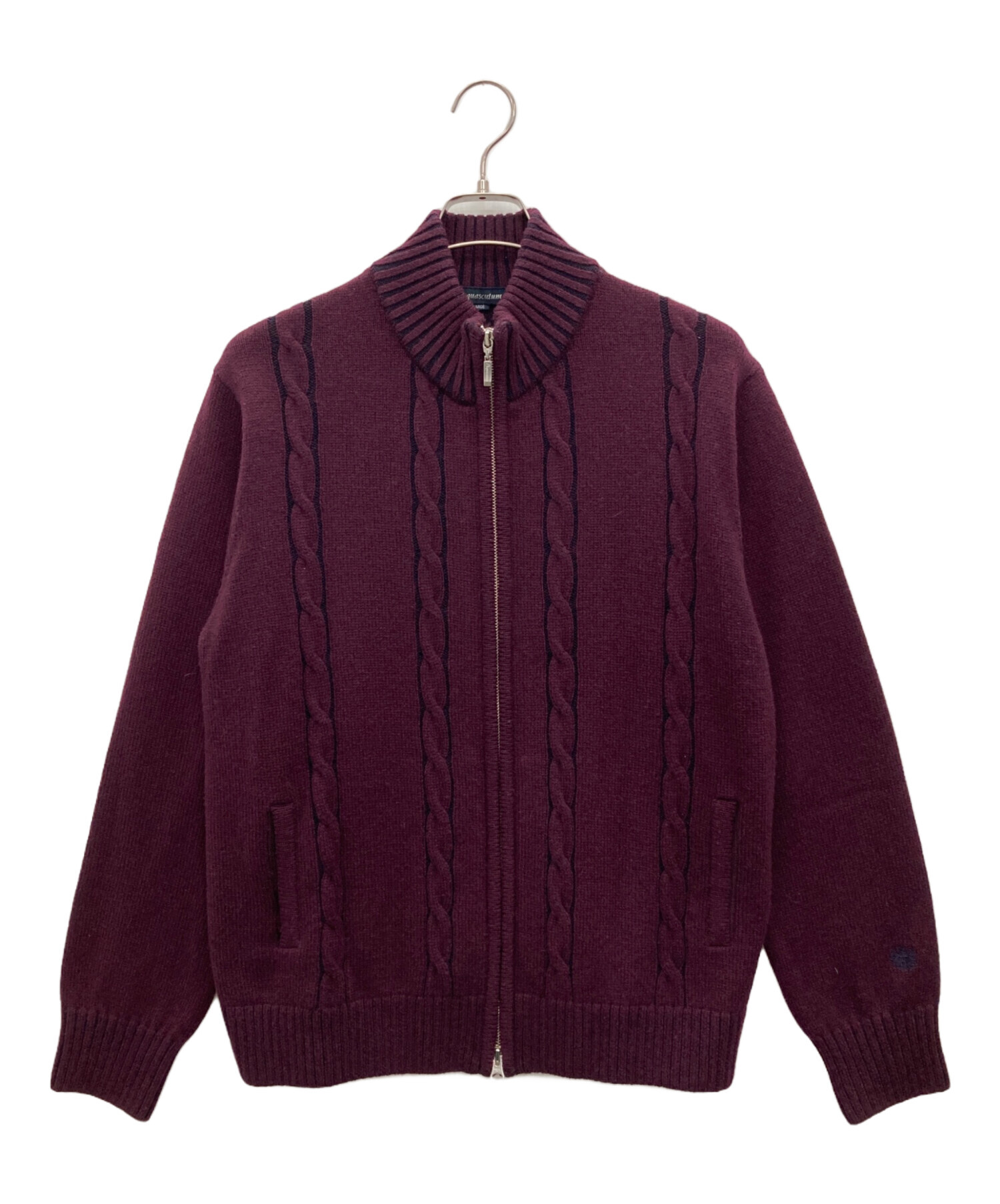 中古・古着通販】Aquascutum (アクアスキュータム) ジップニット 
