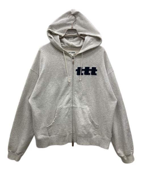 中古・古着通販】TTT MSW (ティー) ロゴジップパーカー グレー サイズ