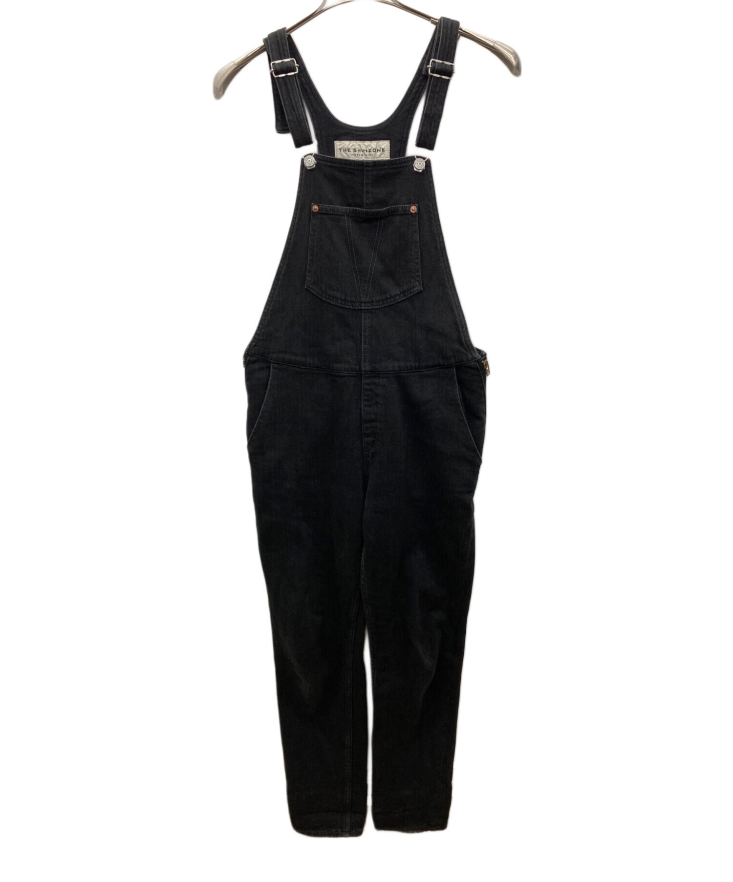 美品 ザシンゾーン ハイウエストデニム ブラック 36 タグあり THE SHINZONE |〈別注〉HIGH WAIST DENIM BLACK WOMEN