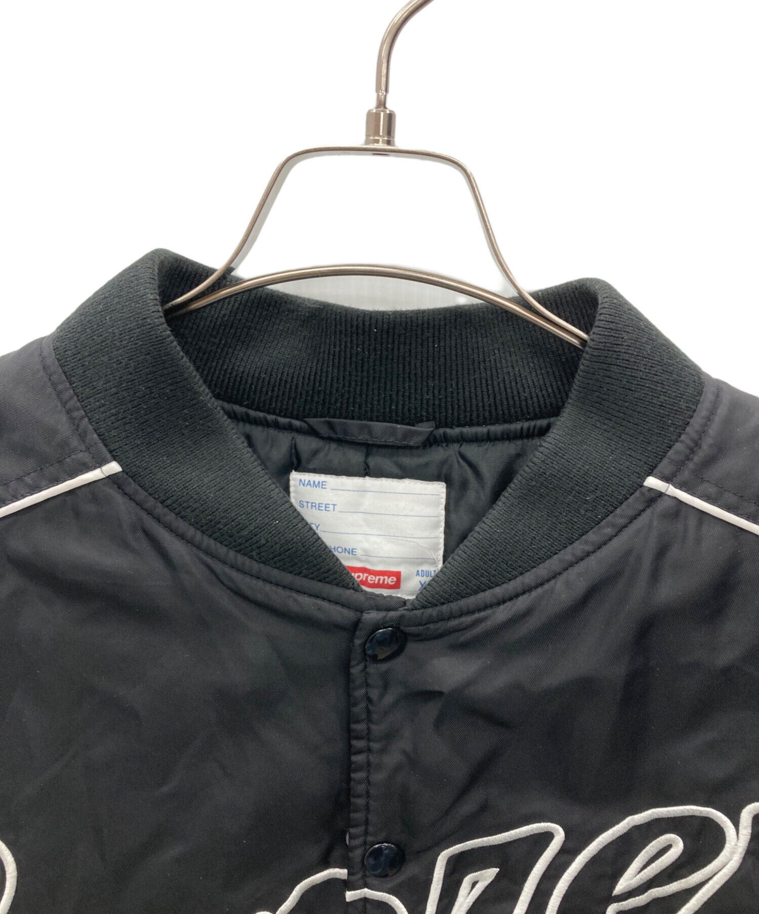 中古・古着通販】Supreme (シュプリーム) スタジャン ブラック サイズ