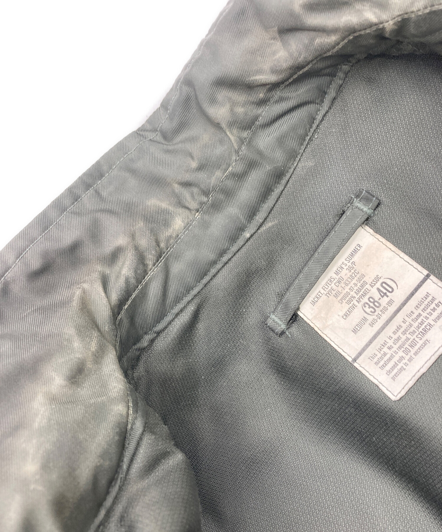 中古・古着通販】HOUSTON (ヒューストン) フライトジャケット カーキ