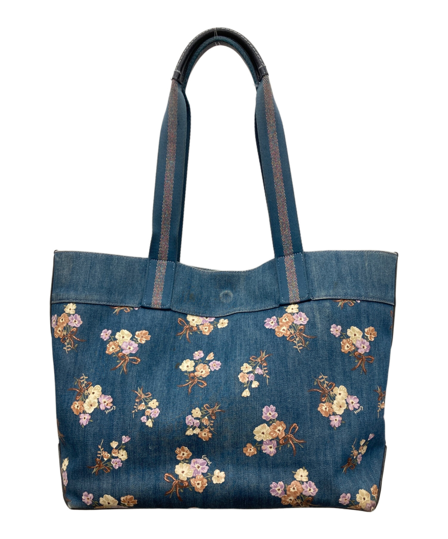 中古・古着通販】COACH (コーチ) トートバッグ ネイビー｜ブランド 
