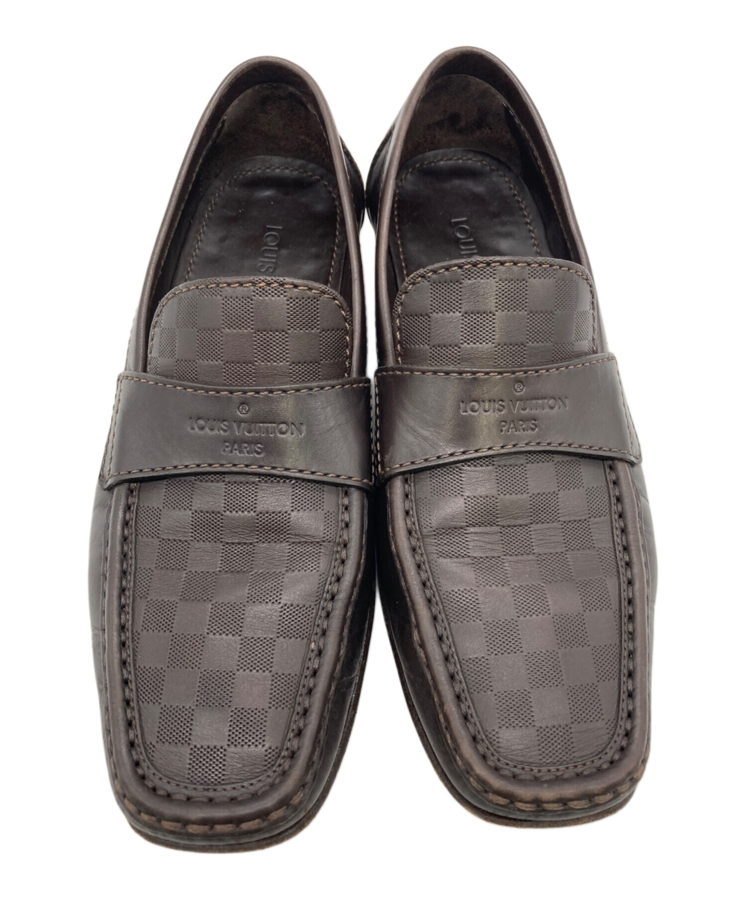 中古・古着通販】LOUIS VUITTON (ルイ ヴィトン) ローファー ブラウン 