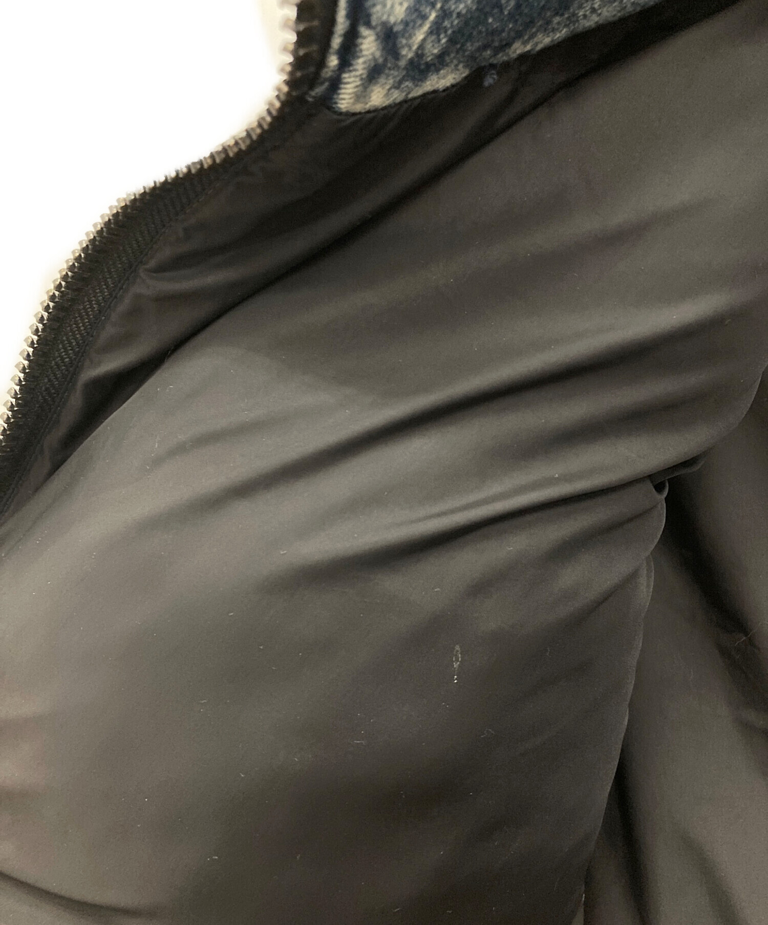 中古・古着通販】DIESEL (ディーゼル) デニムダウンベスト グレー