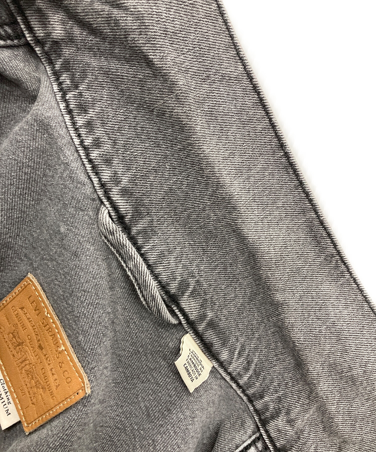 中古・古着通販】LEVI'S (リーバイス) デニムジャケット グレー サイズ