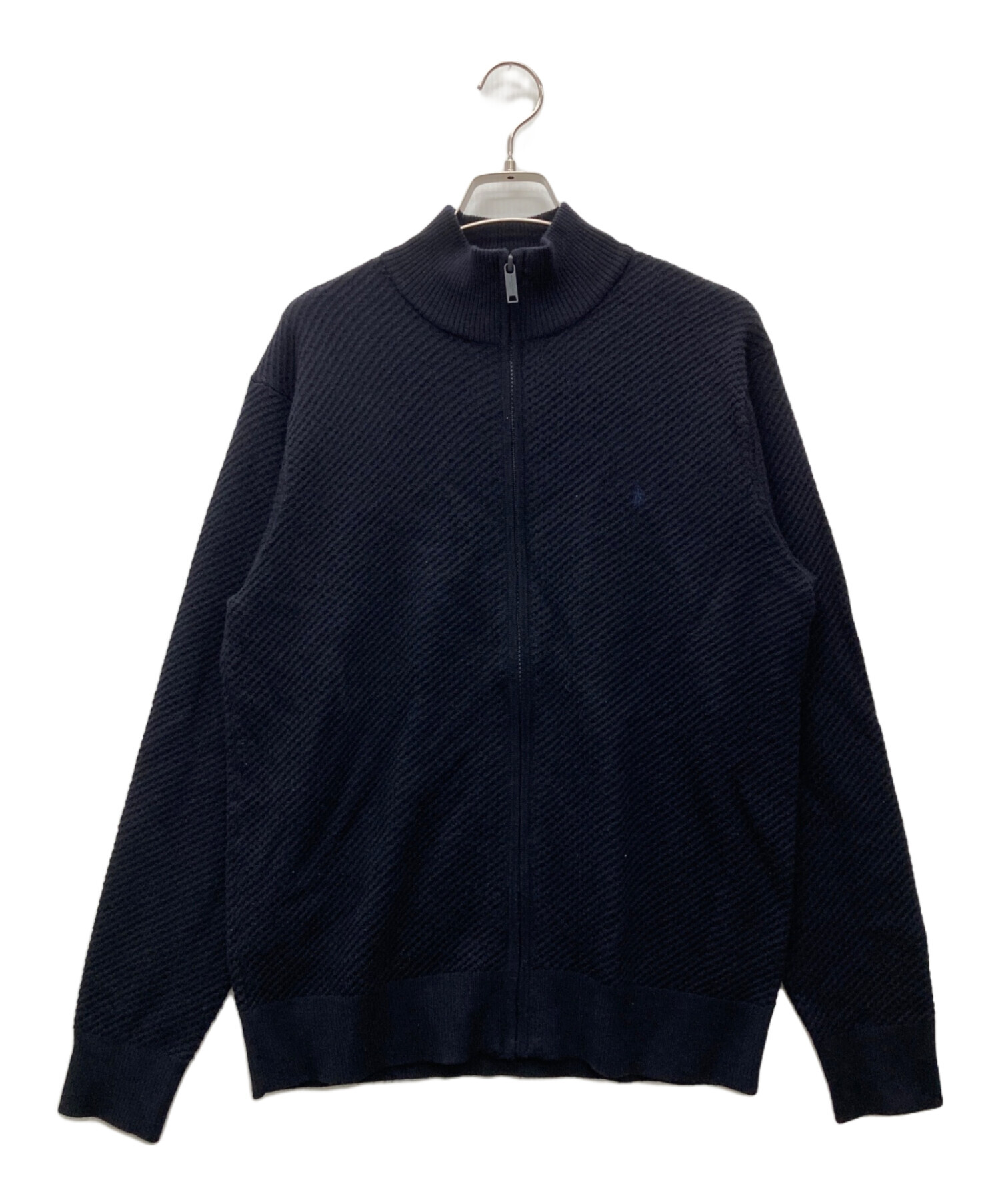 MACKINTOSH LONDON カーディガン XXL 青 【古着】【中古】【送料無料】 ブライトレーヨンニットカーディガン(トップス)｜MACKINTOSH LONDON