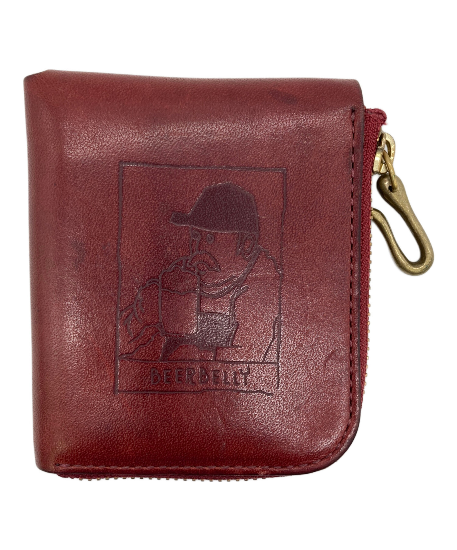 ビアベリー　ウォレット　中古 中古・古着通販】BEERBELLY (ビアベリー) SMALL ROUND WALLET ボルドー
