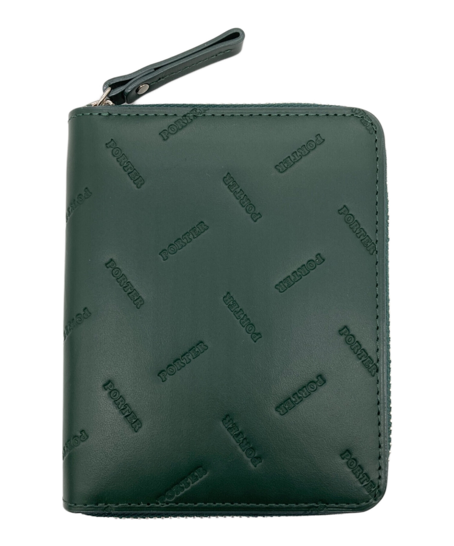 PORTER ENCHASE WALLET グリーン 中古・古着通販】PORTER (ポーター) ENCHASE WALLET グリーン 未使用品