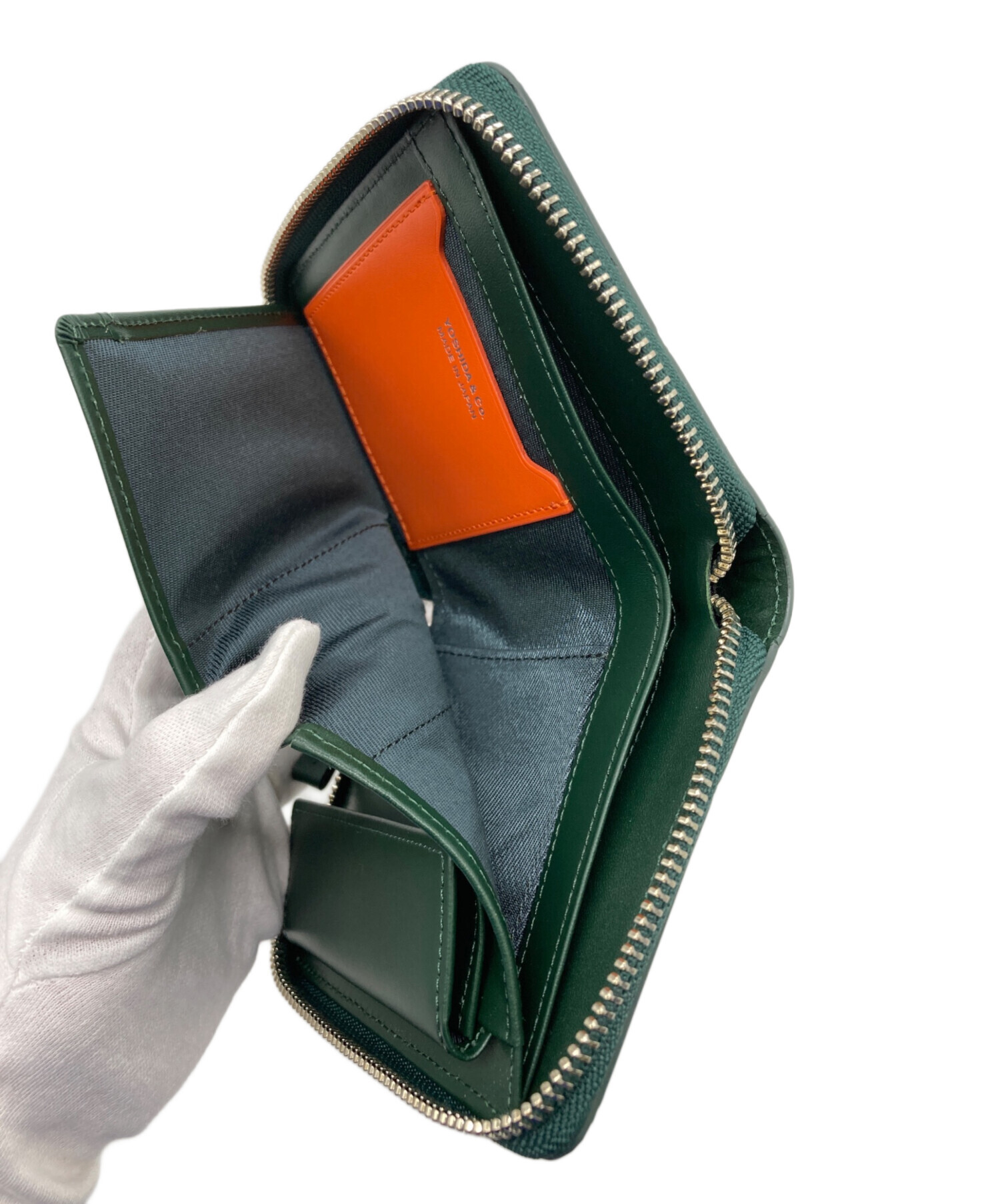 中古・古着通販】PORTER (ポーター) ENCHASE WALLET グリーン 未使用品